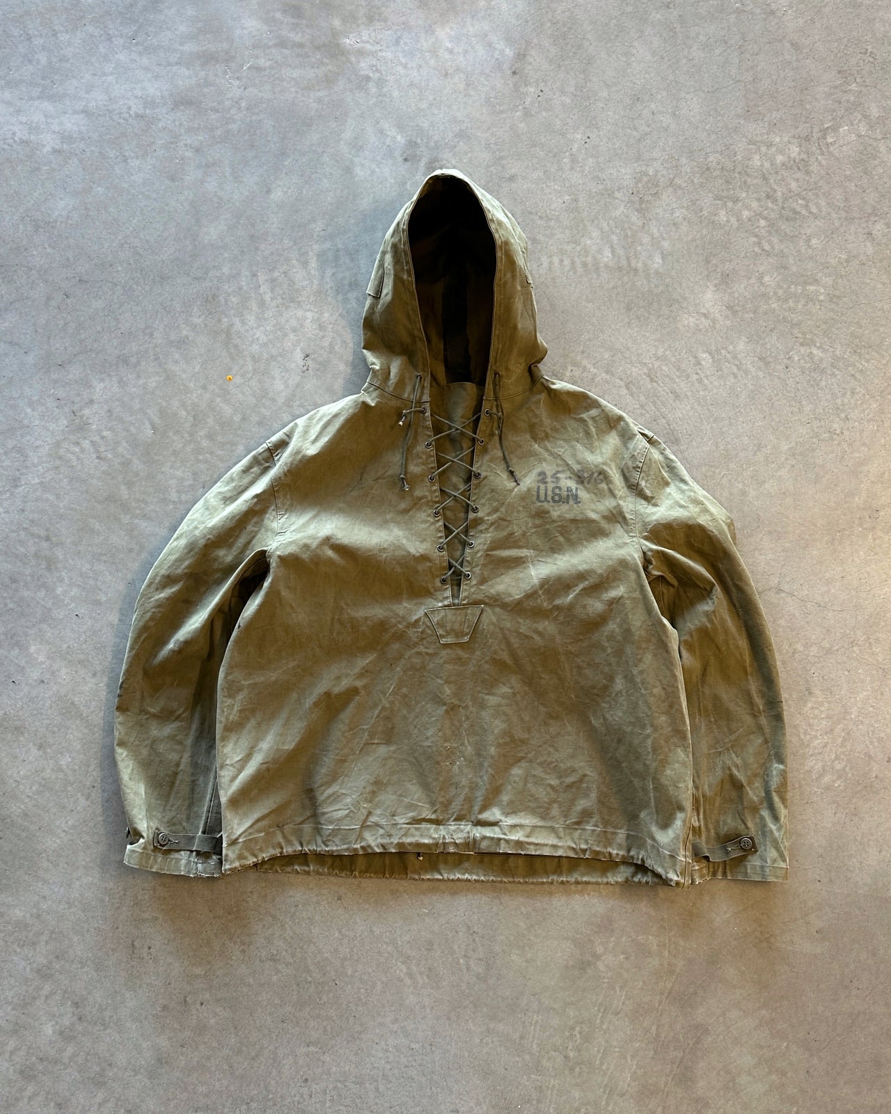 1940s U.S.N. N-2 Rain Parka Jacket (M)