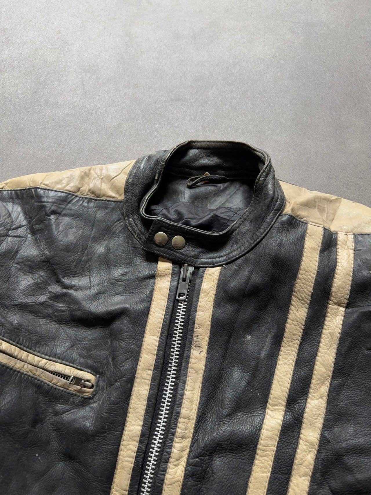 1980s crop Leather jacket (M)