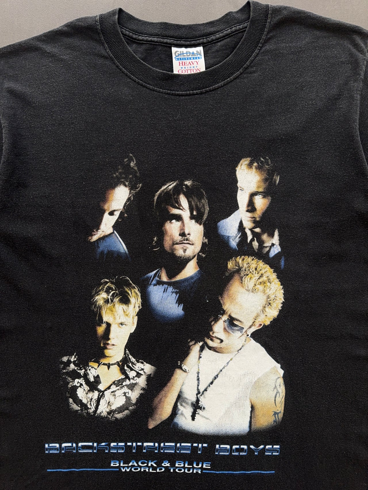 2000s Backstreet Boys world tour faded tee (M)