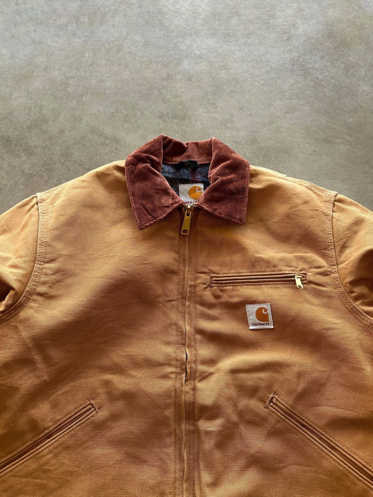 90s Carhartt detroit jacket (S)