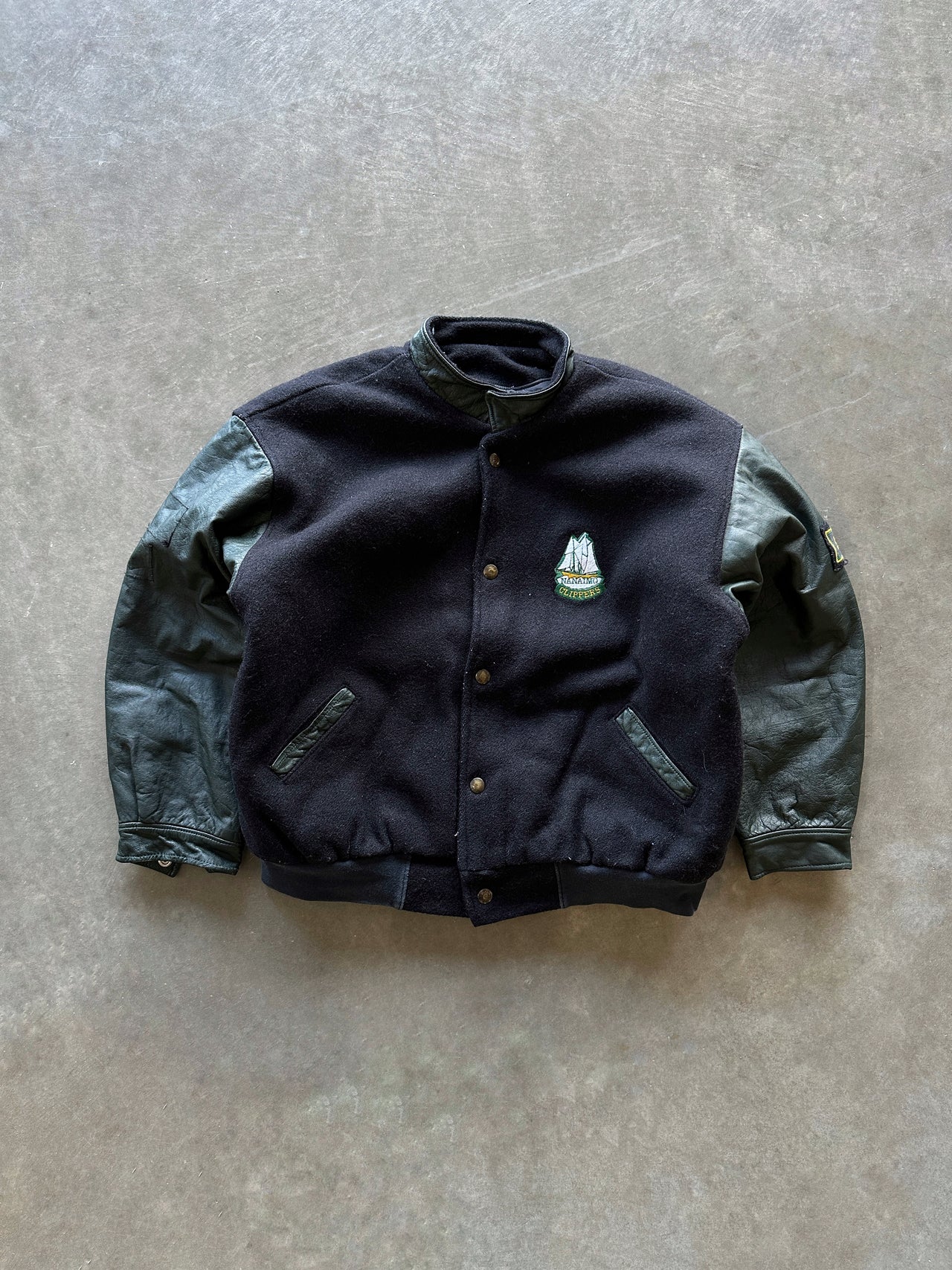 90s “Nanaimo Clippers” varsity jacket (S)