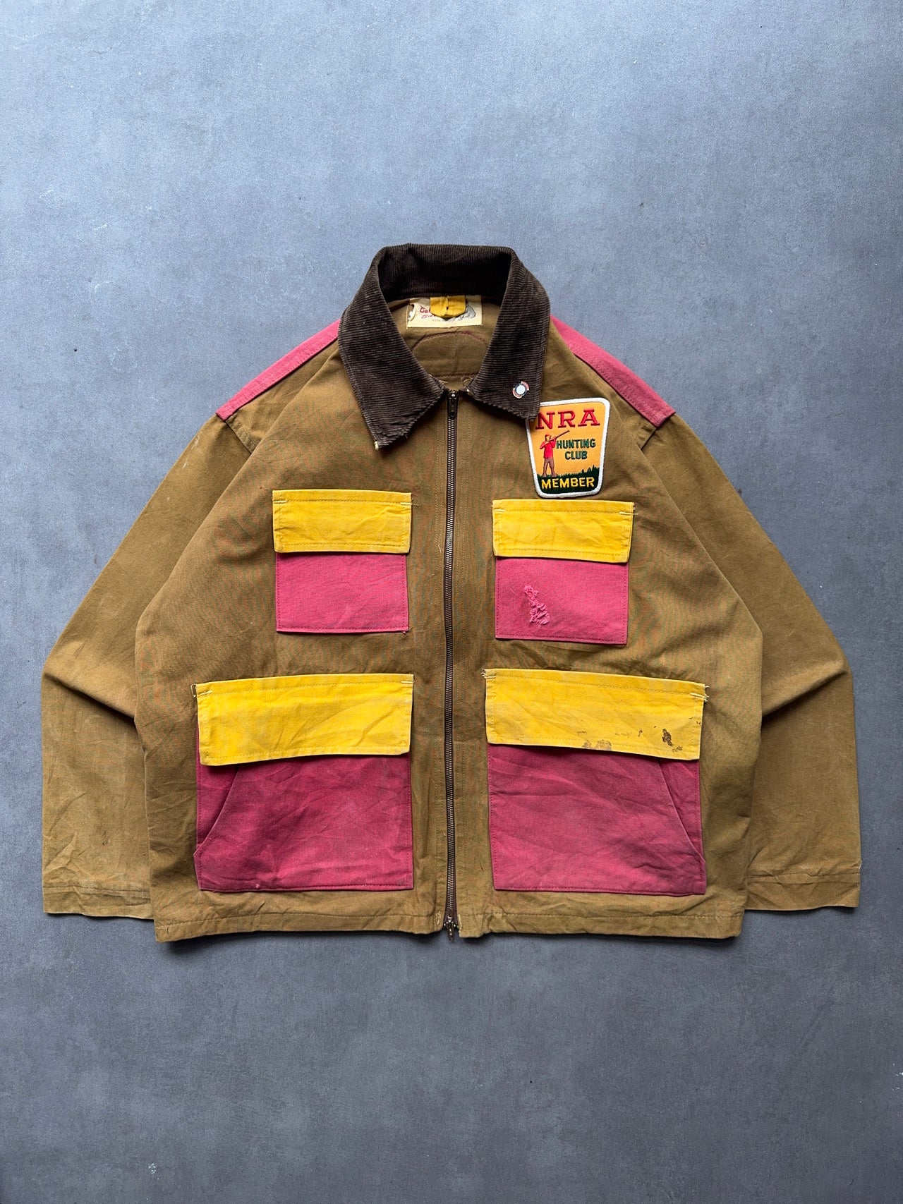 1970s 4 tone hunting jacket (L)