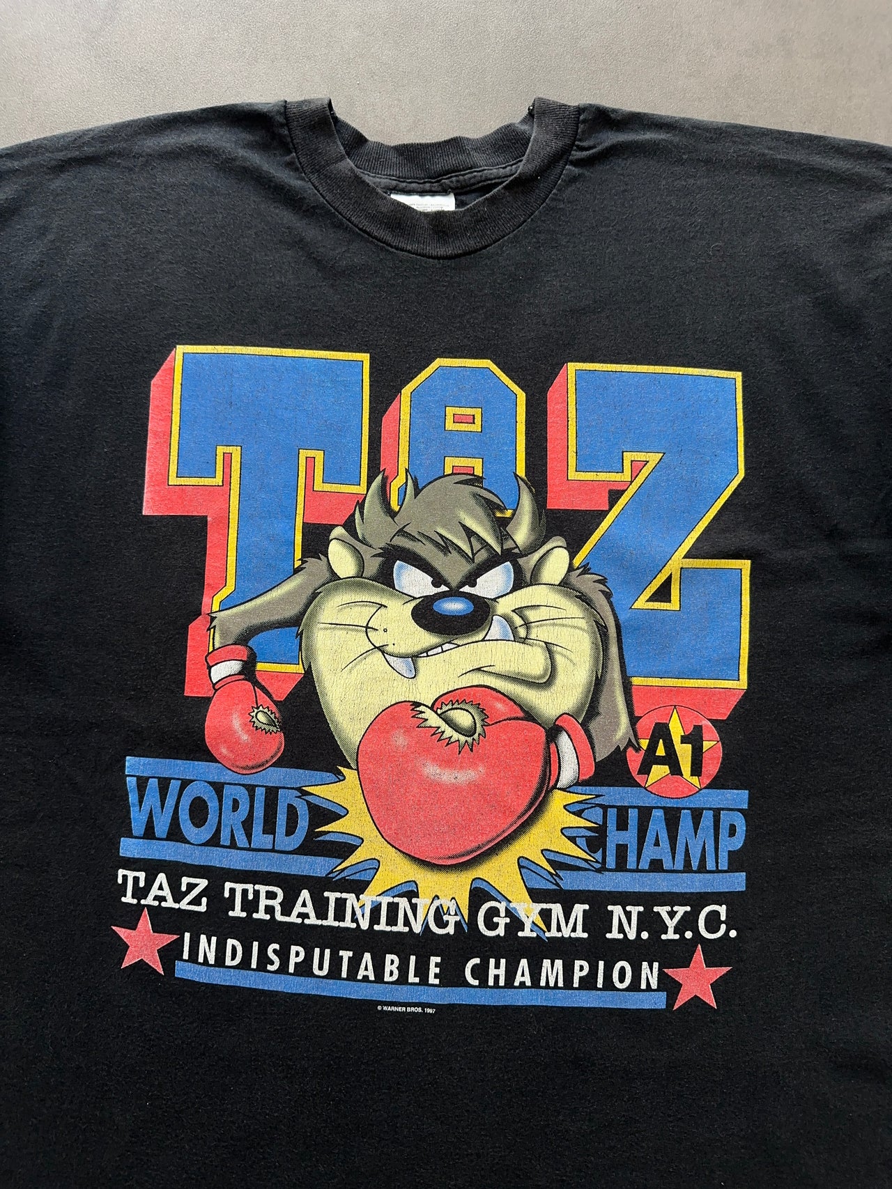 1990s Taz looney tunes Faded tee (XL)