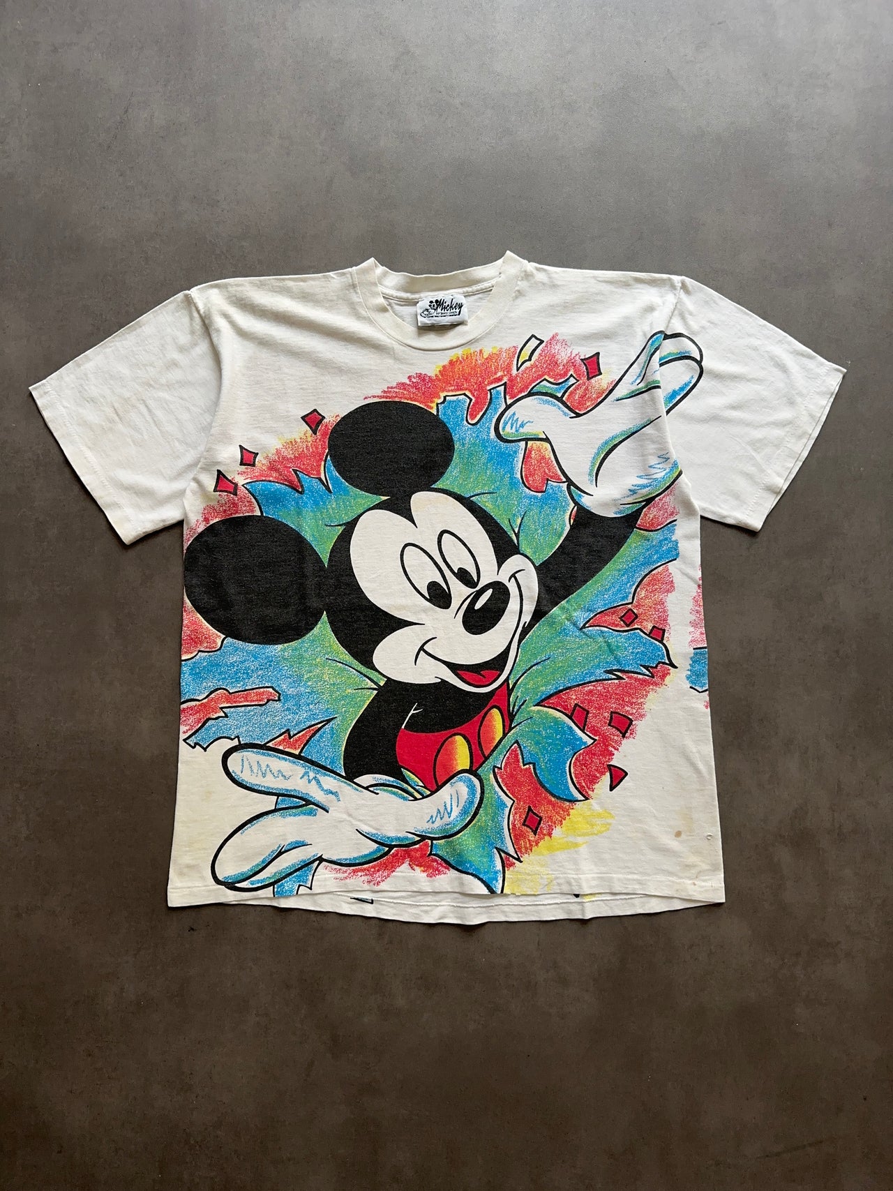 1990s AOP Mickey Mouse tee (XL)