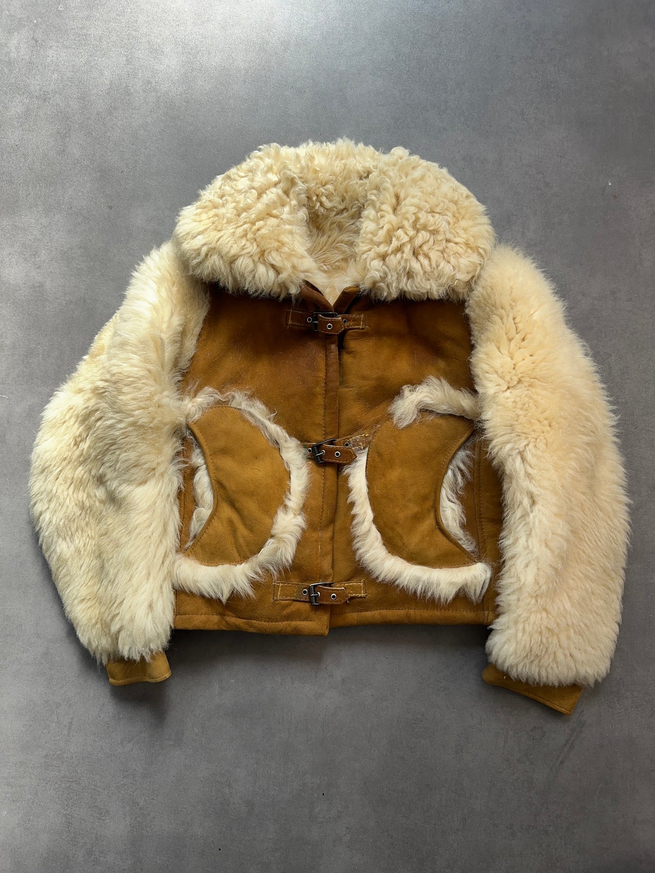 1980s Fur suede Jacket (XS)