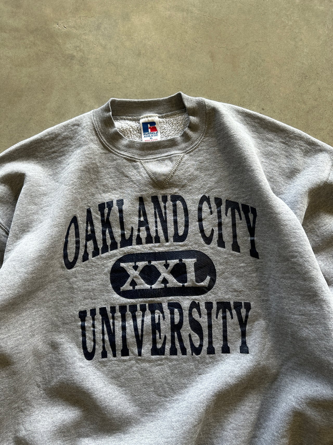 1990s Russell Athletic graphic crewneck (XL)