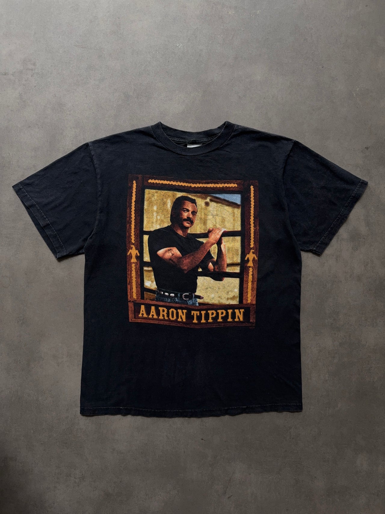 1990s Aaron Tippin faded tee (L)