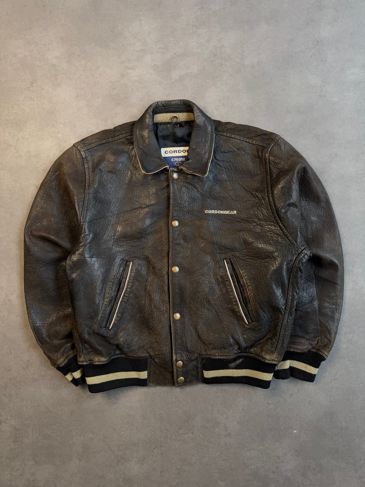 1990s Leather Jacket (M)
