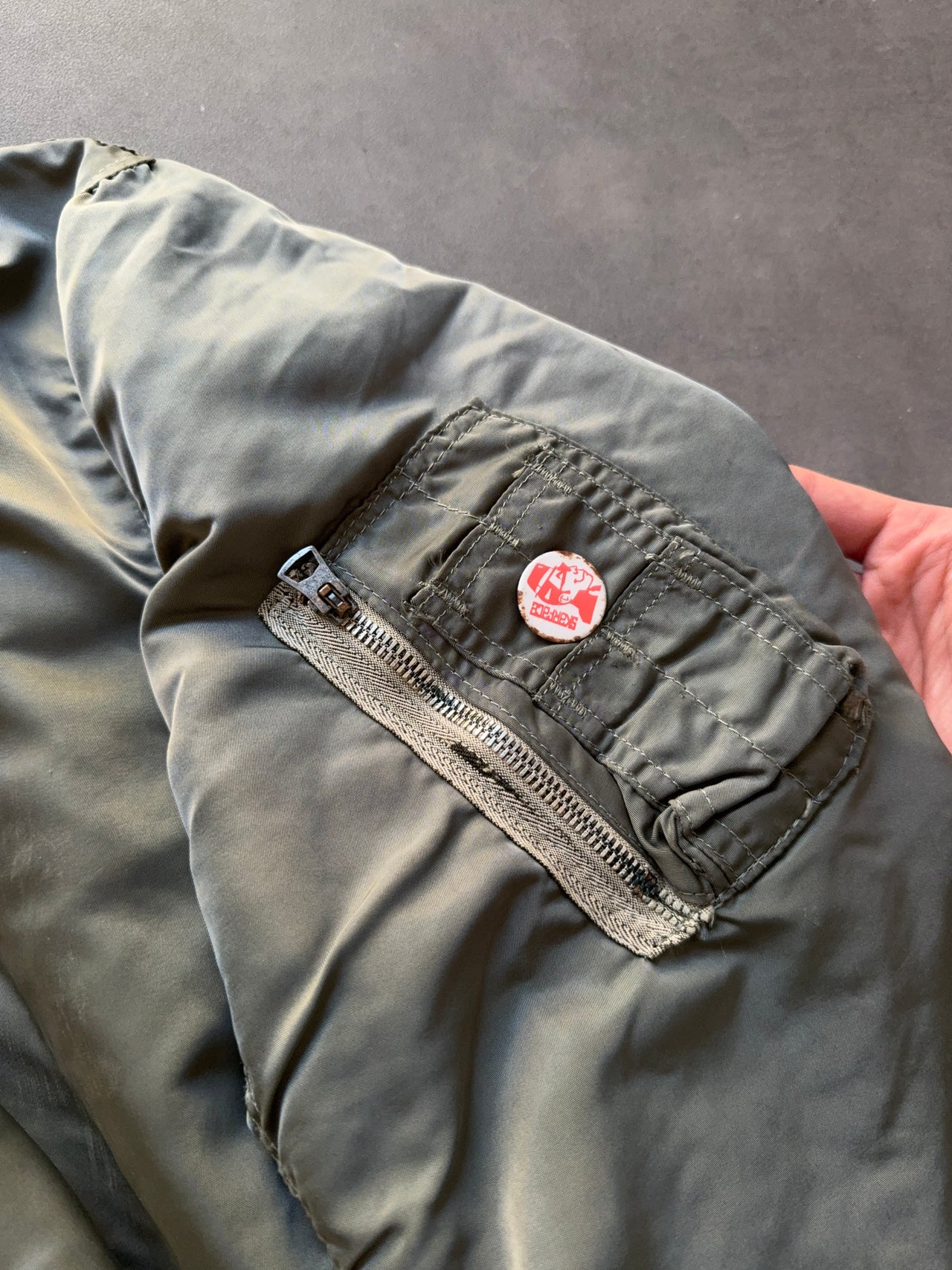 1970S MA-1 REVERSIBLE BOMBER JACKET (M)