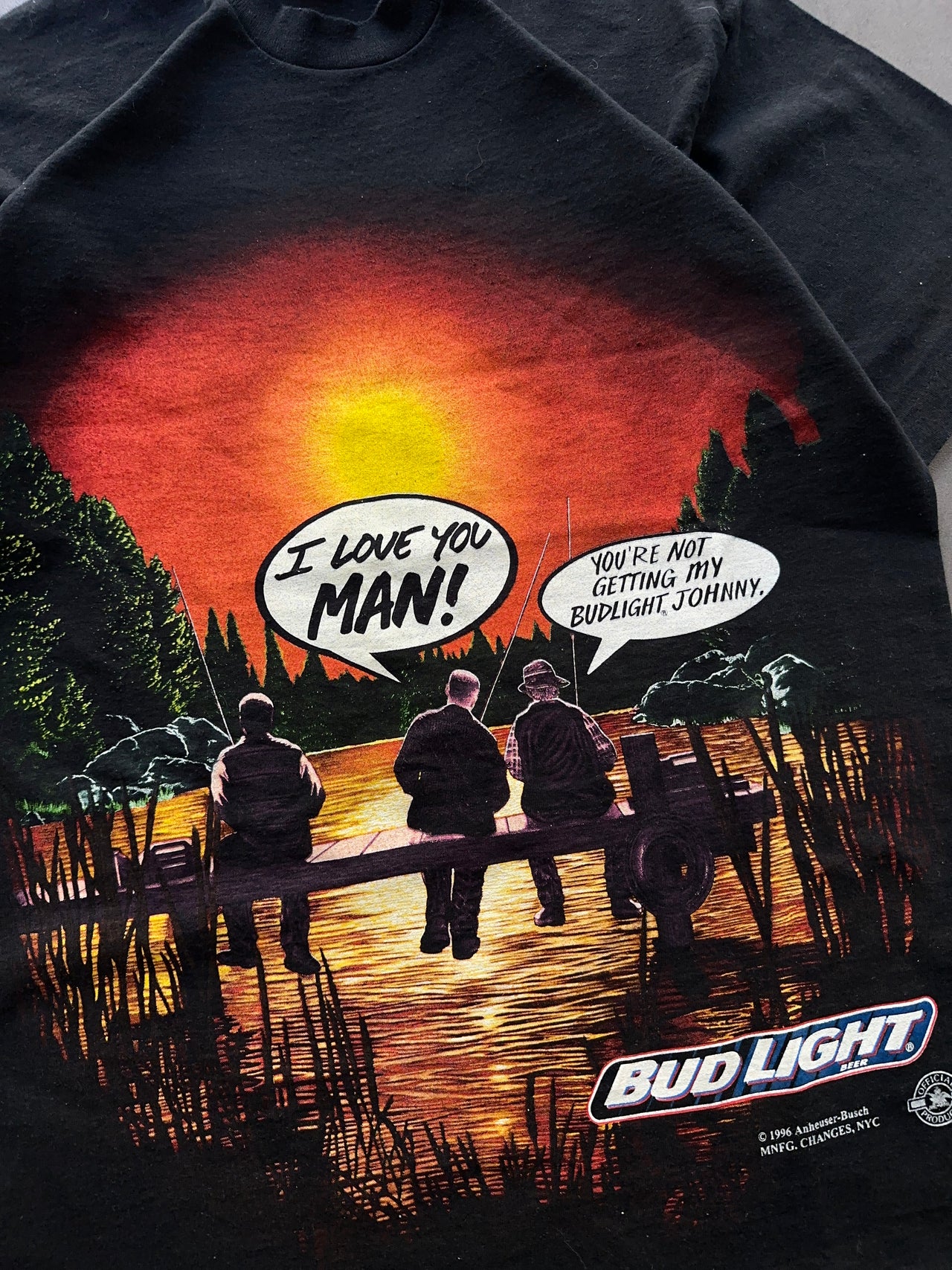 1990s BudLight beer tee (L)
