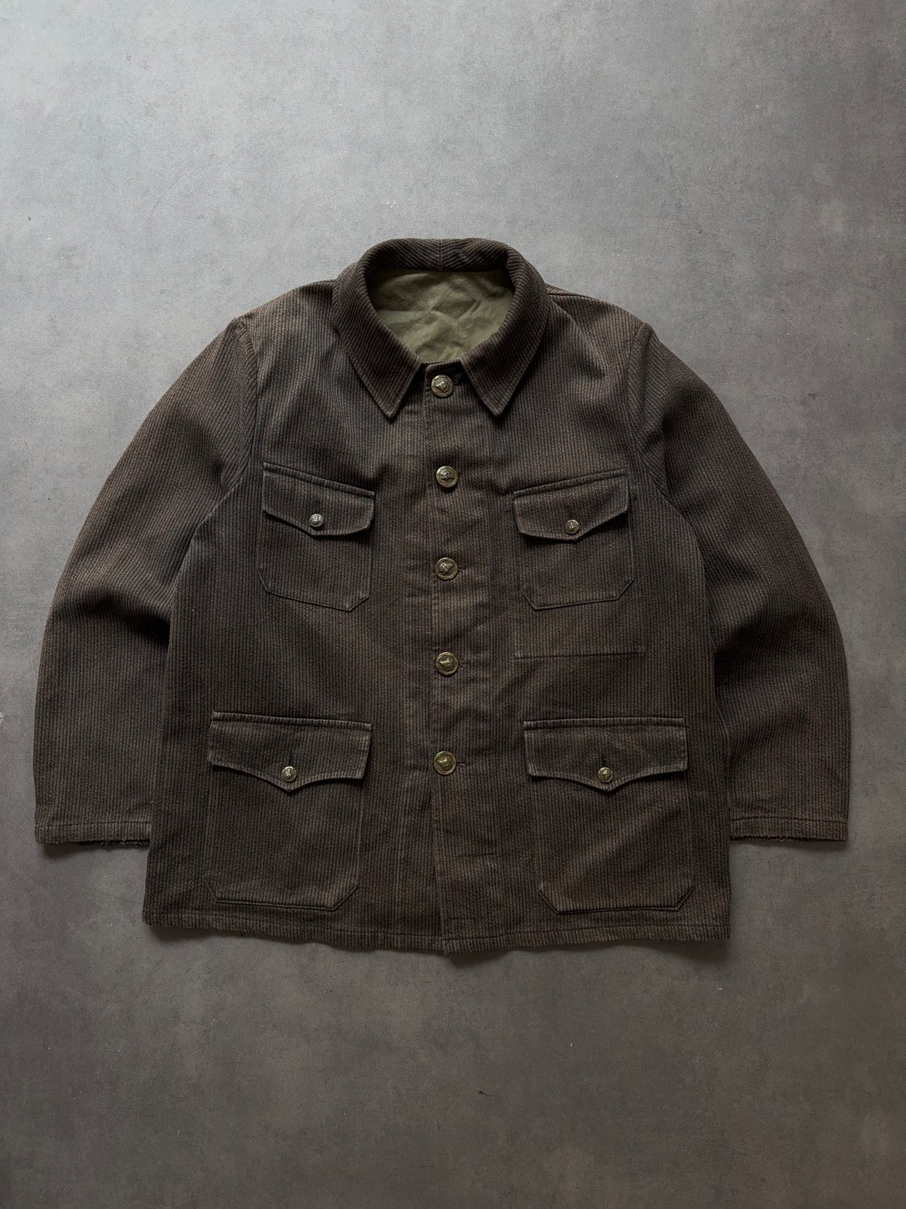 1950s faded Corduroy Hunting Jacket (L)