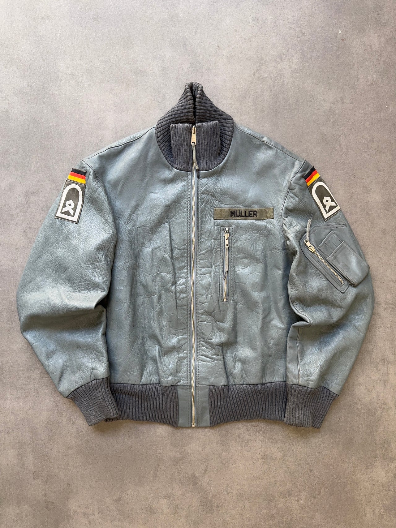 1980s German Leather flight Jacket (L)