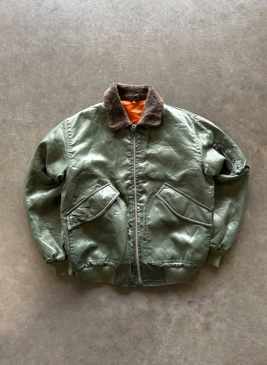 90s MA-2 bomber jacket (L)