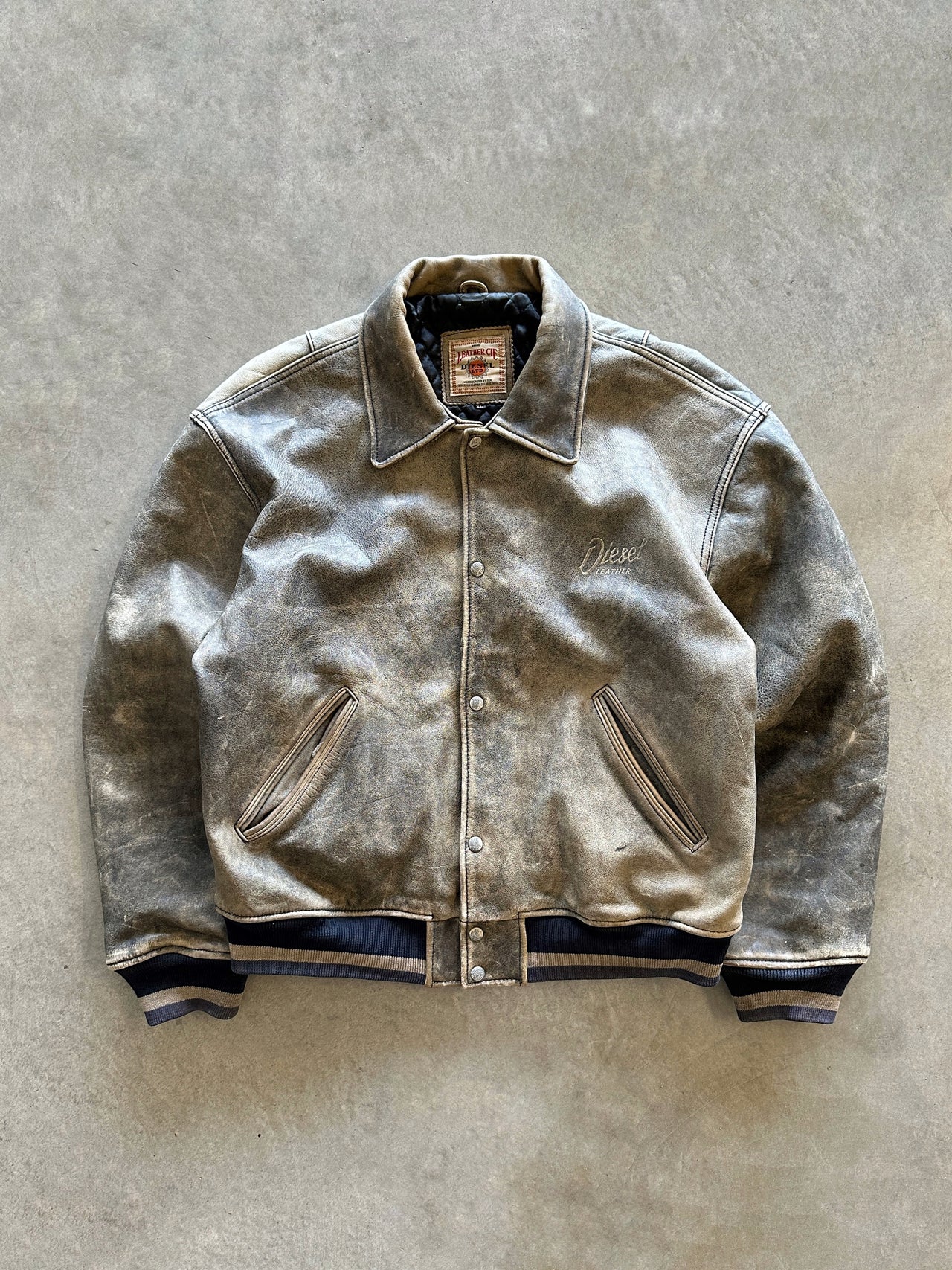 1990s Diesel leather Jacket (XL)