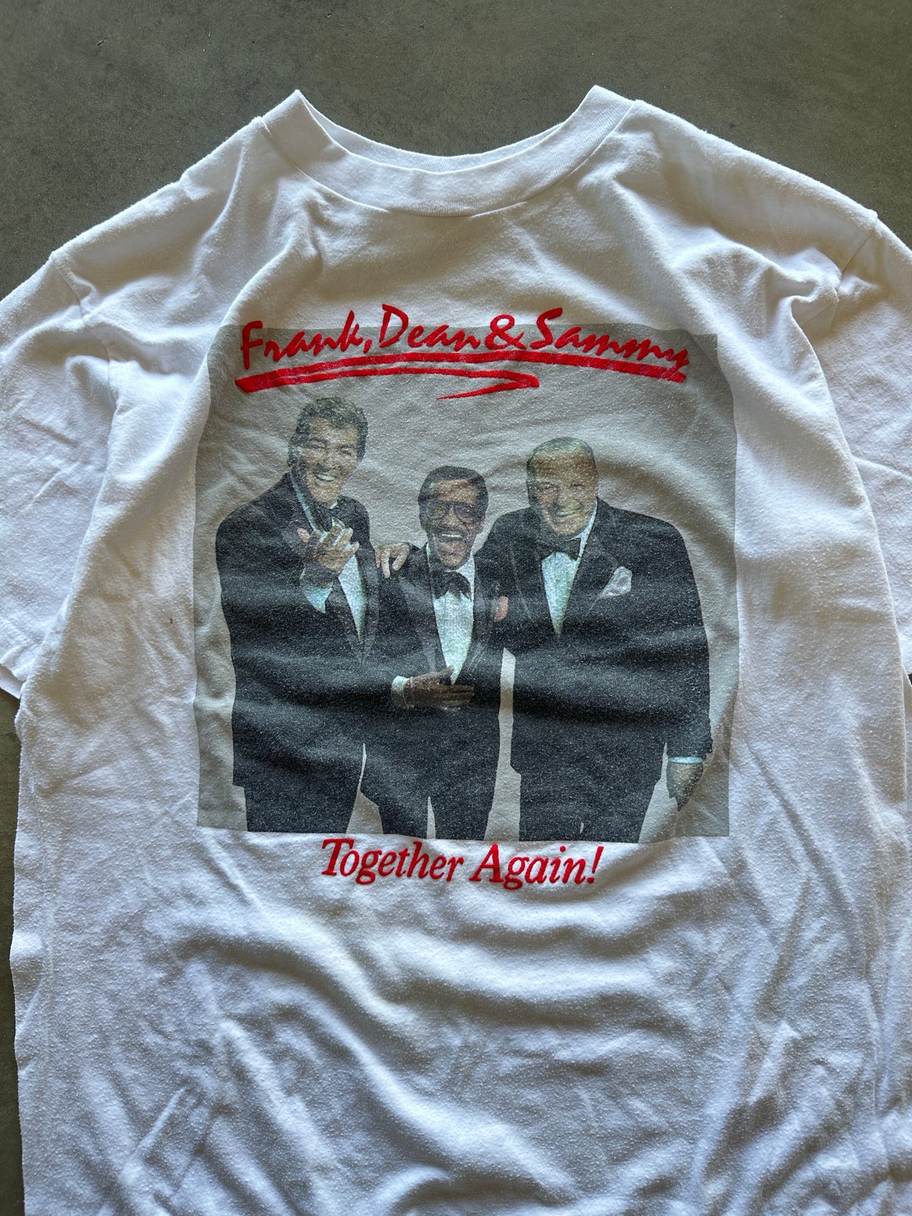 80s Frank, Dean & Sammy single stitch tee (L)