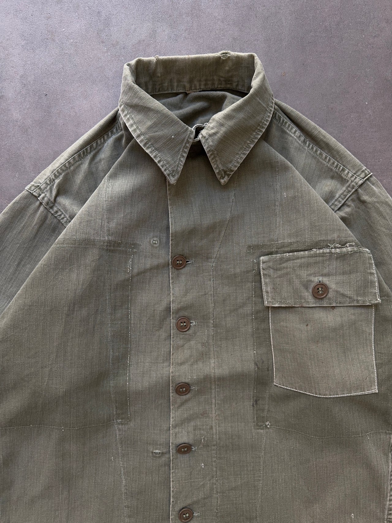 1950s faded US Army shirt (L)