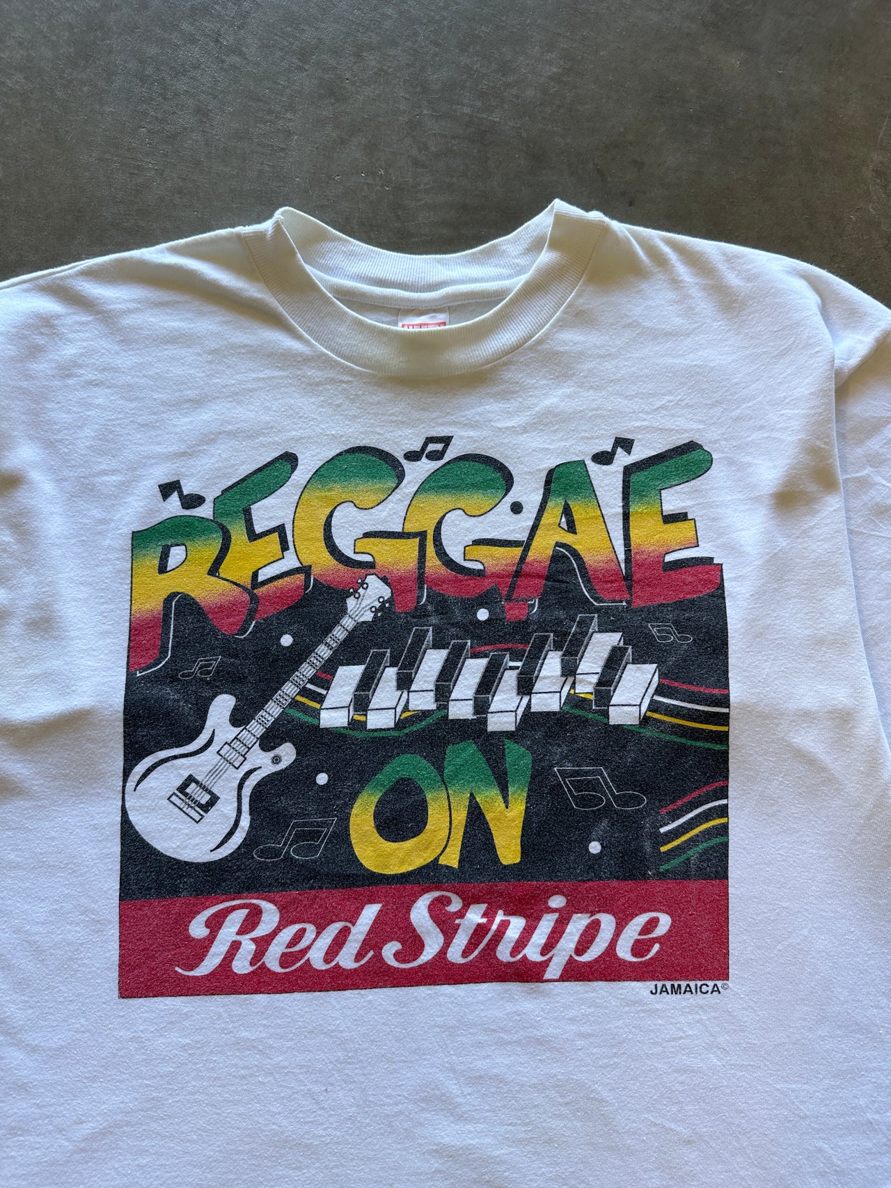 1990s Red Stripe beer tee (XL)