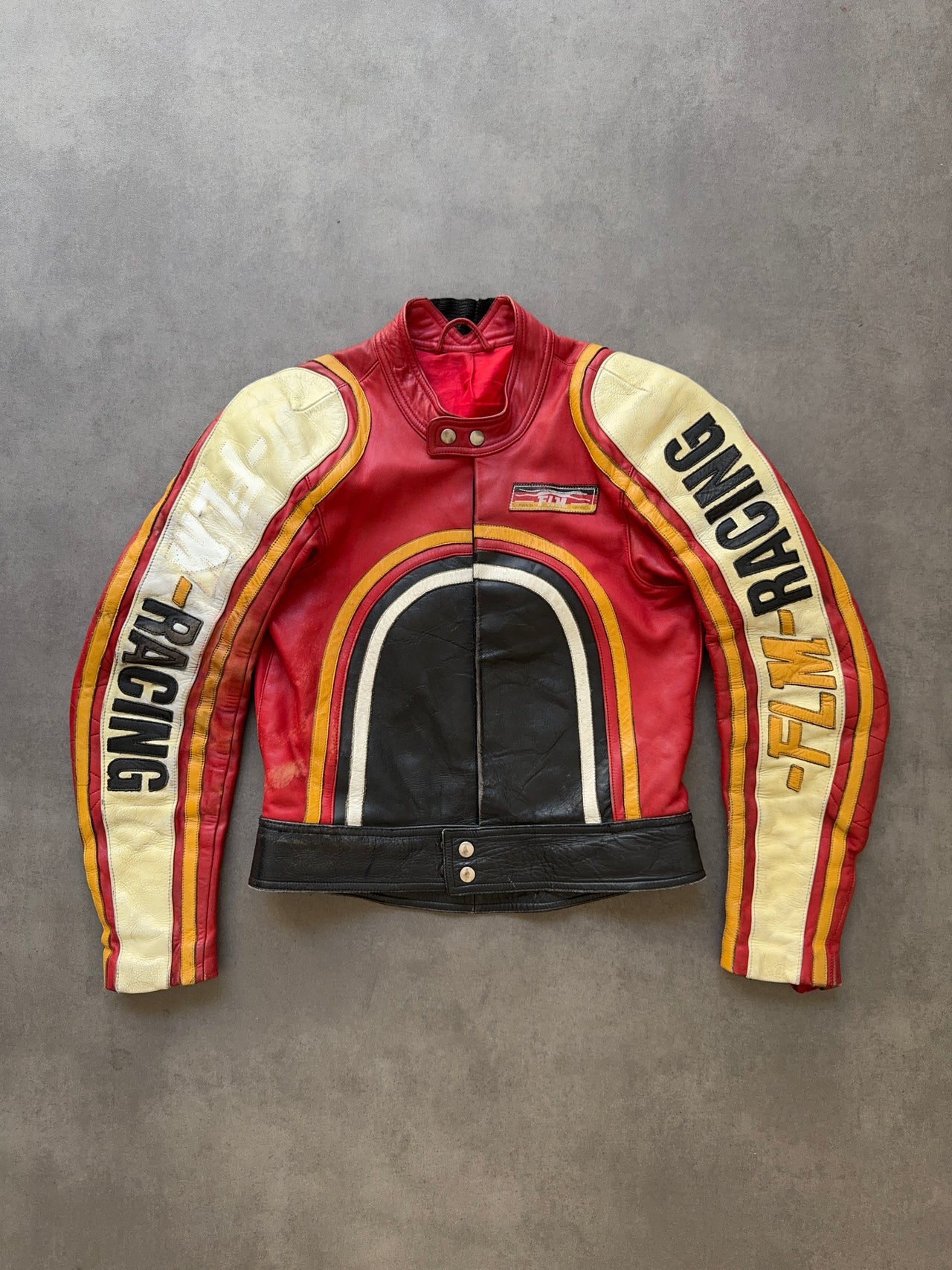 1980s Racing Leather Jacket (S)