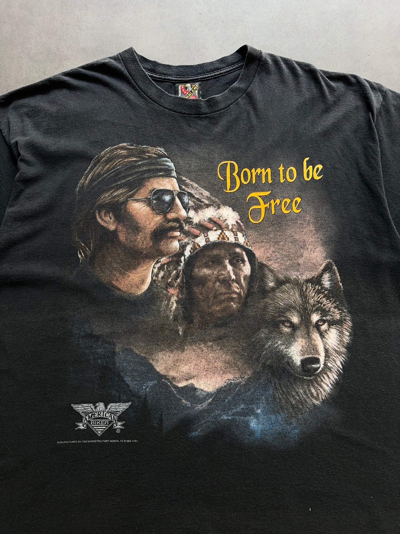 1990s American Biker tee (XXL)