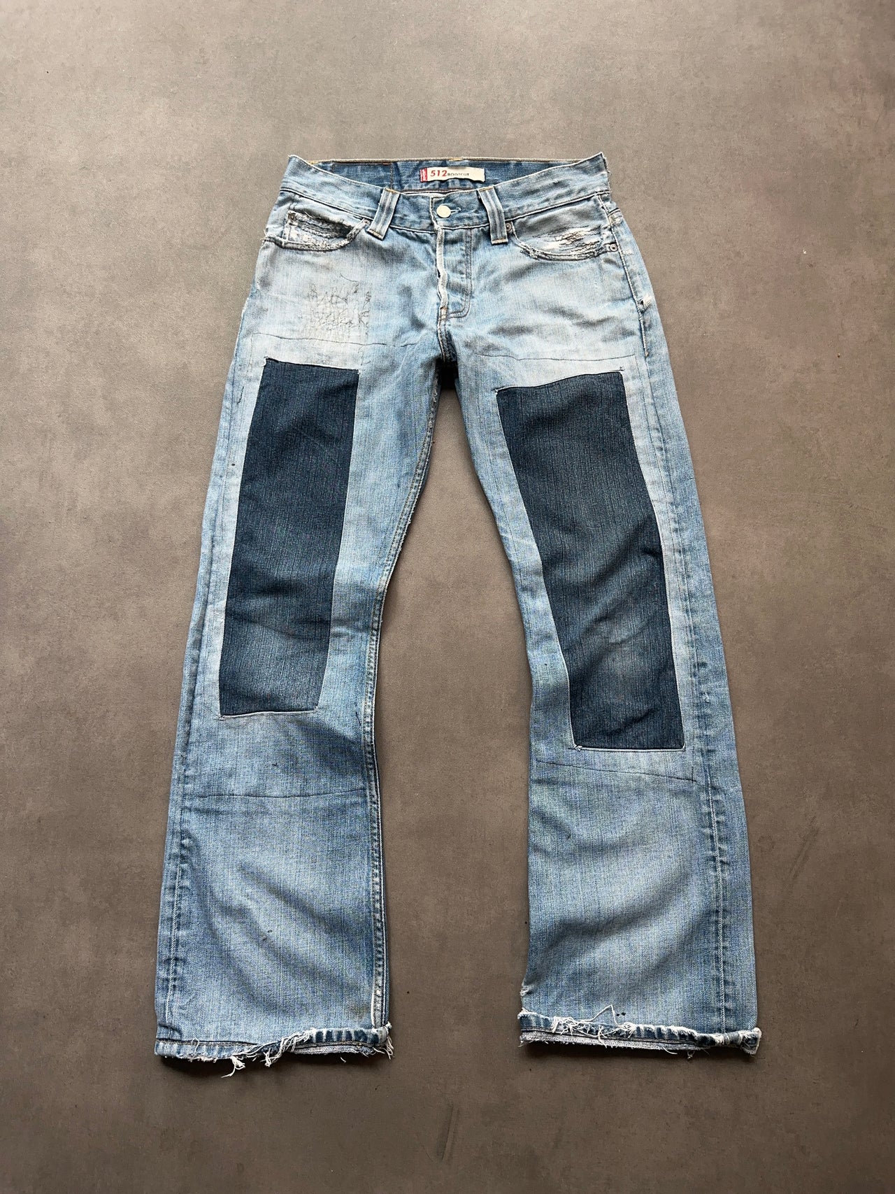2000s Levi’s Patchwork bootcut denim W31 L32