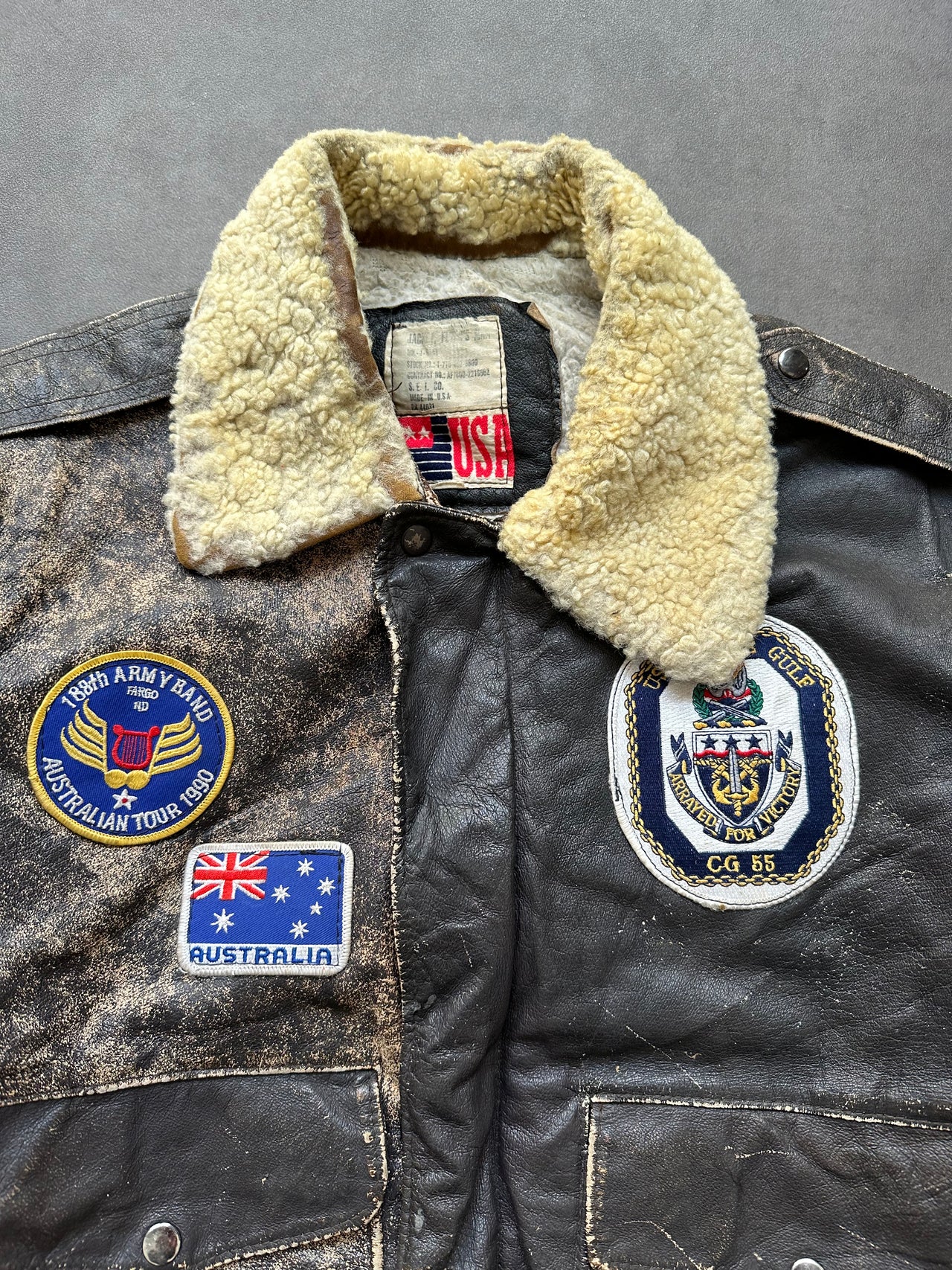 1980s Leather Jacket (M)