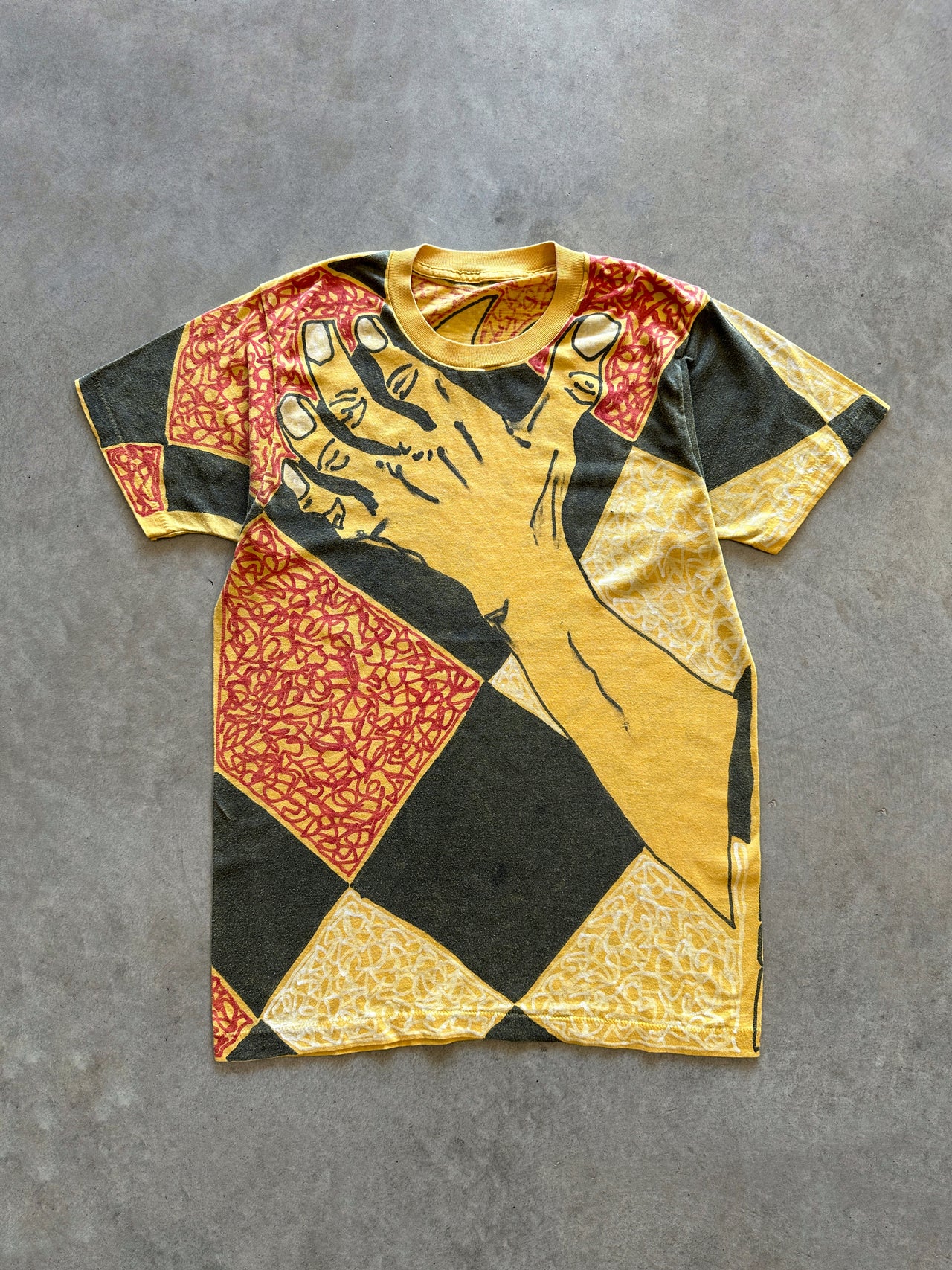 1980s hand printed tee (S)