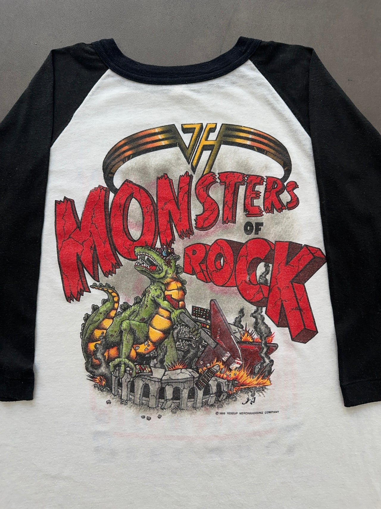 1980s Van Halen tour raglan tee (M)