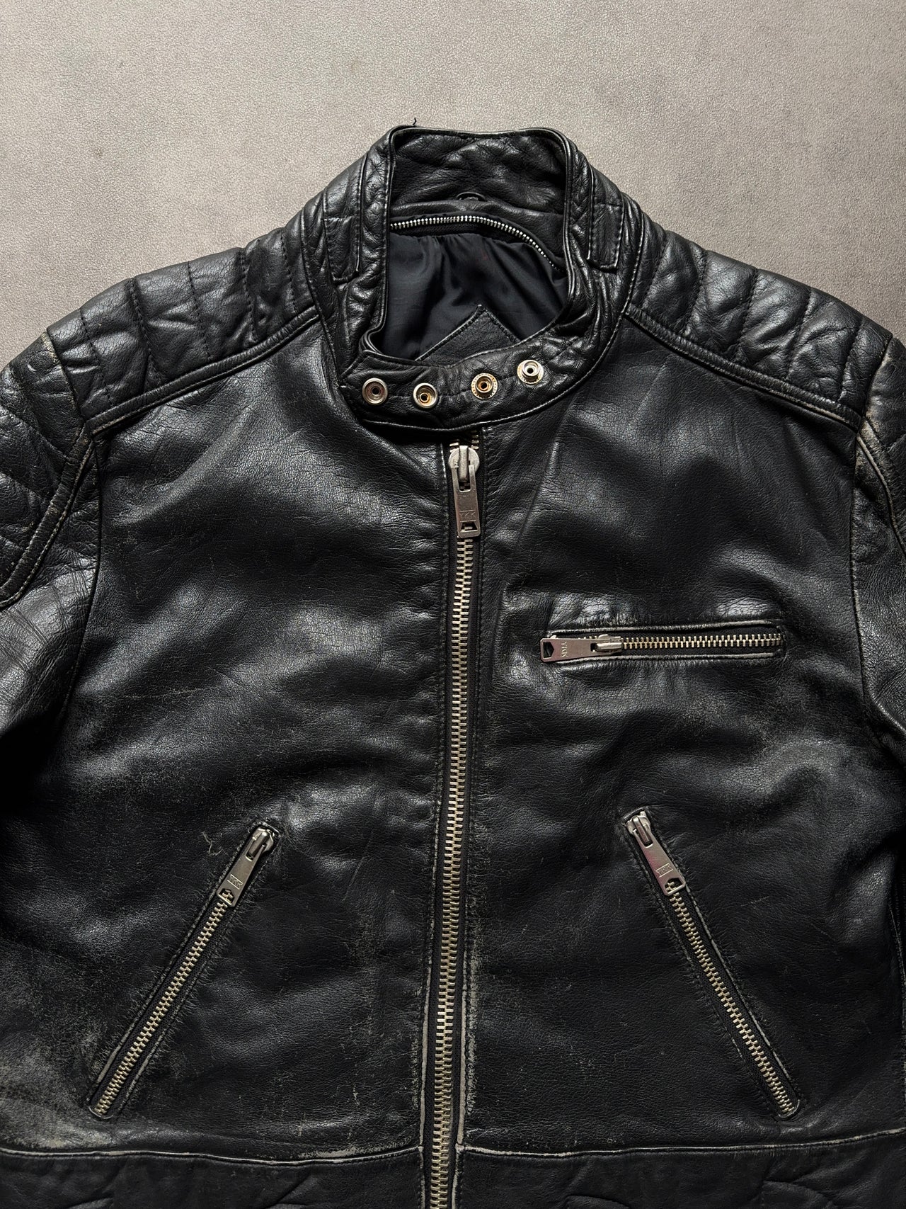 1990s Leather motorcycle jacket (M)