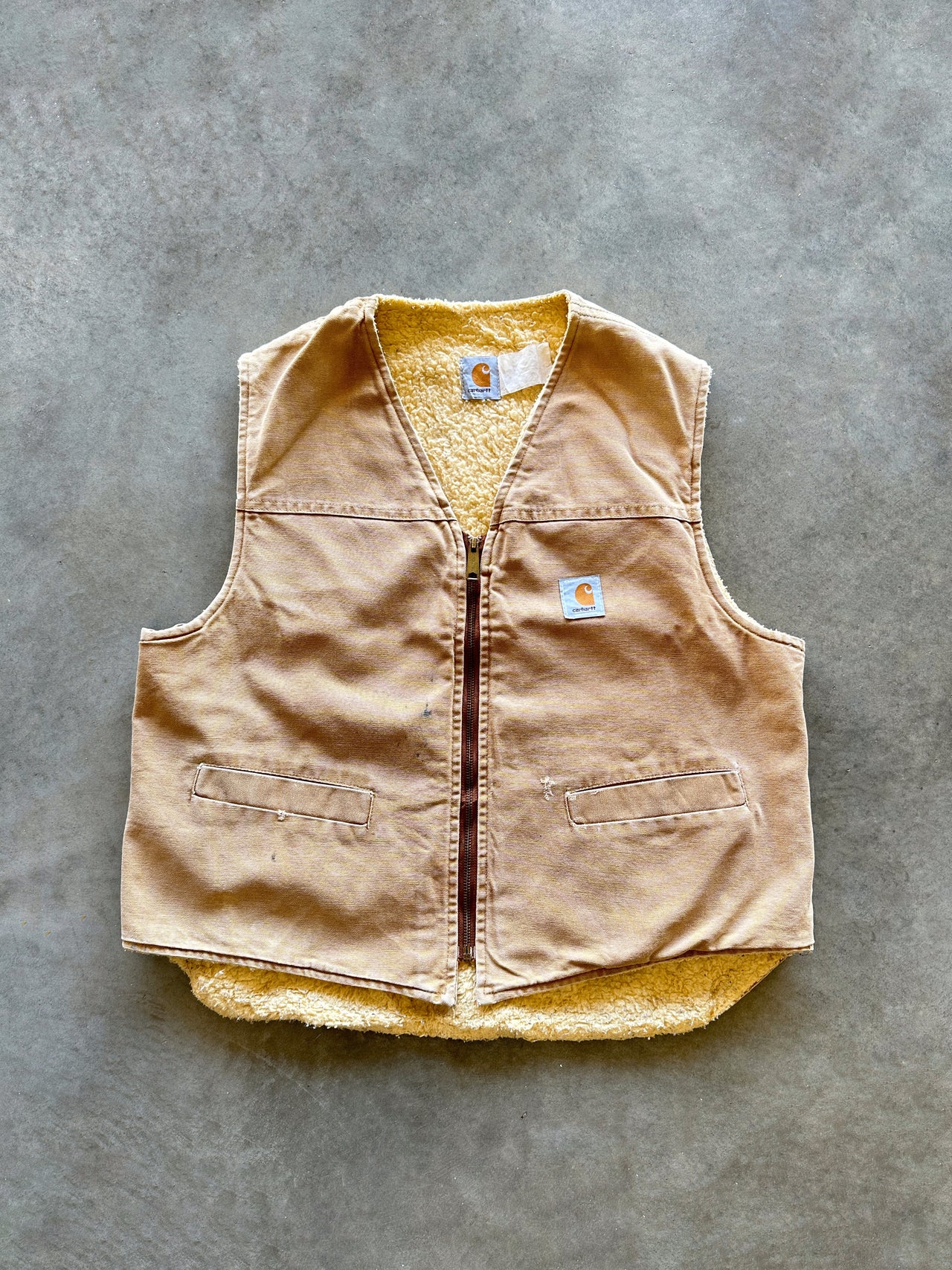 90s Carhartt sherpa vest (L)