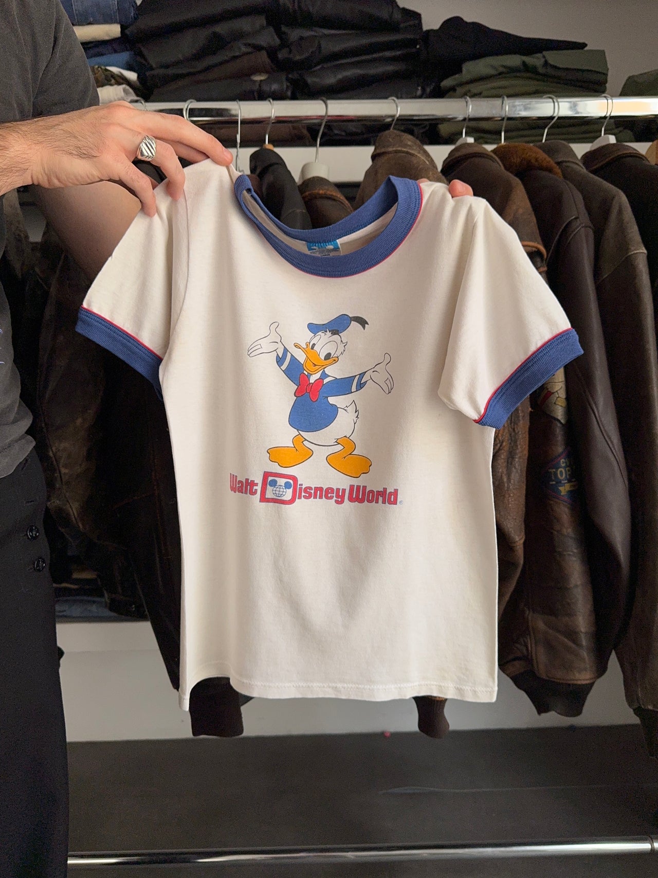1990s Donald Duck ringer tee (S)