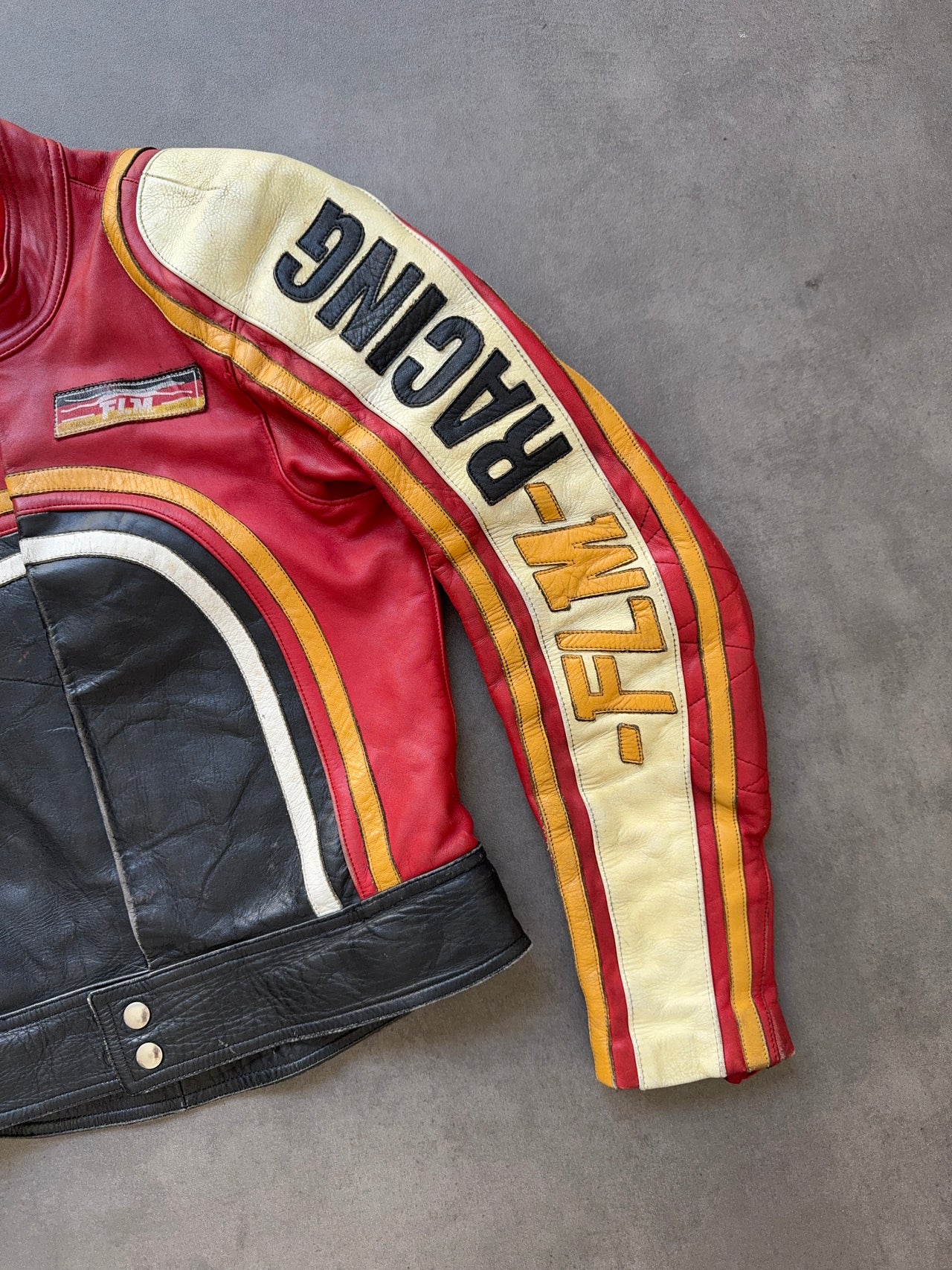 1980s Racing Leather Jacket (S)