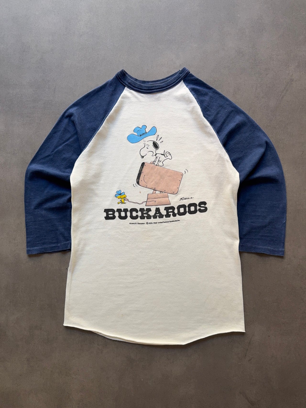 1970s Peanuts raglan longsleeve(M)