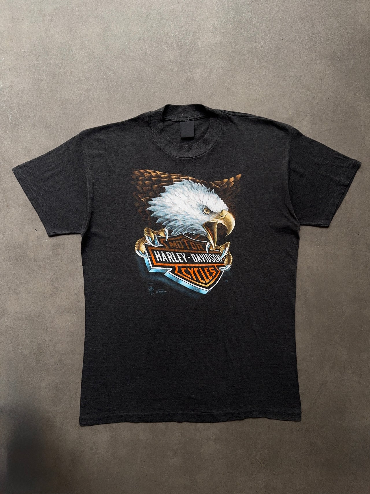 1980s Harley Davidson 3-D Emblem tee (L)