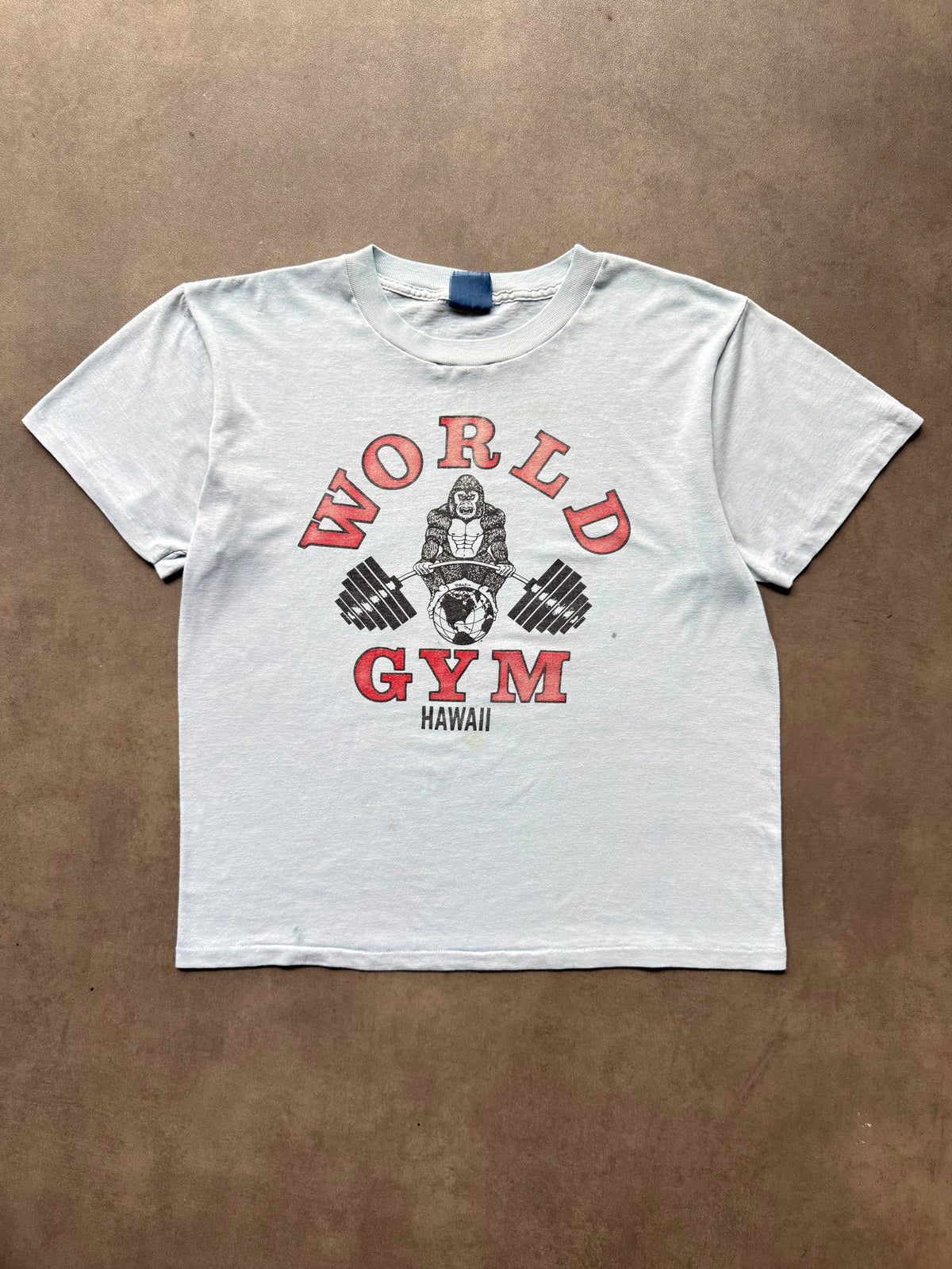 1980s World Gym faded tee (M/L)