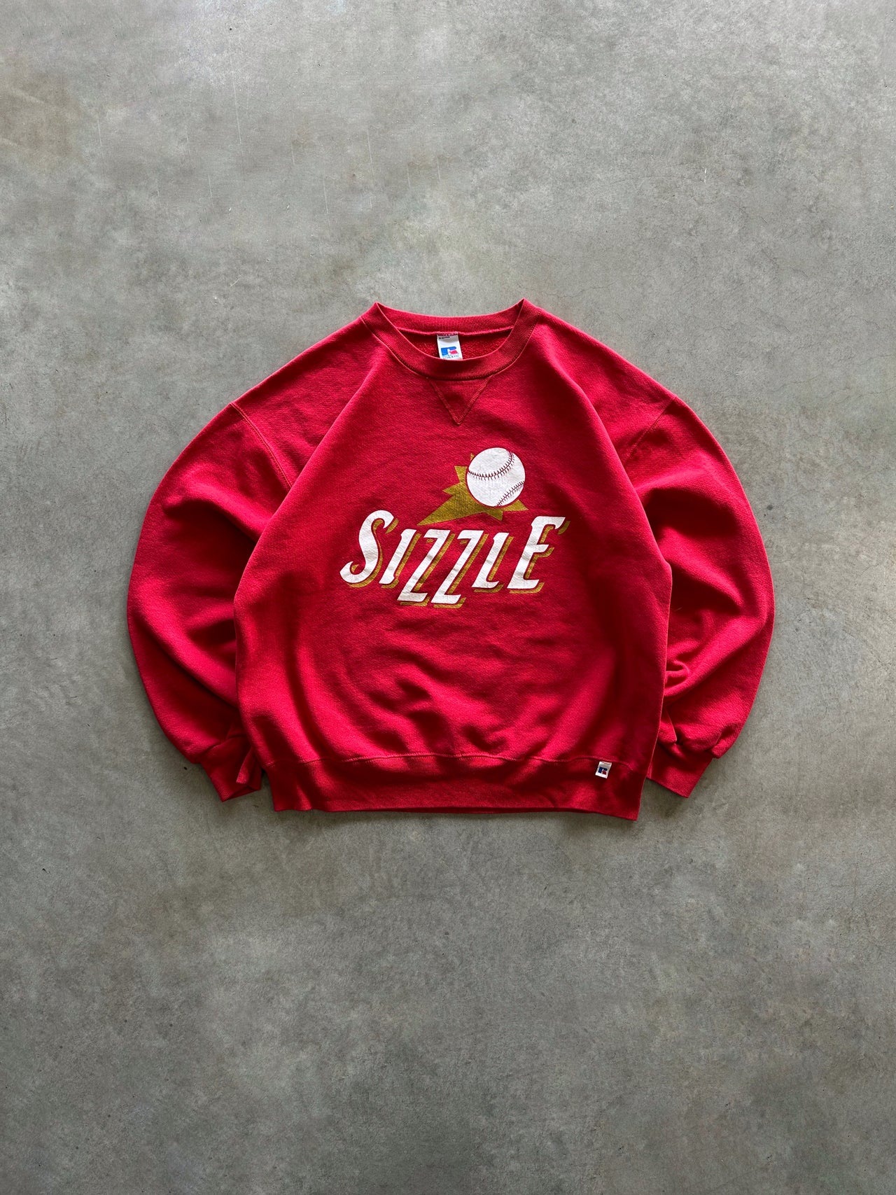 1990s Russell Athletic graphic crewneck (L)