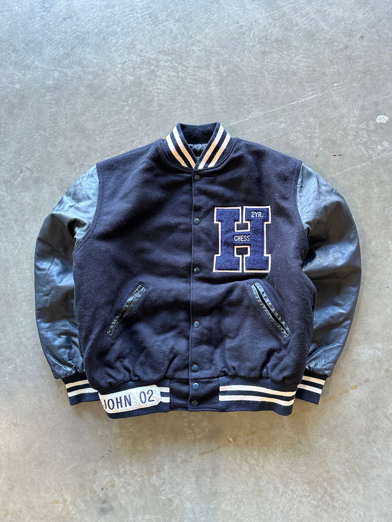 90s “Hudson chess thespians” varsity jacket (XL)