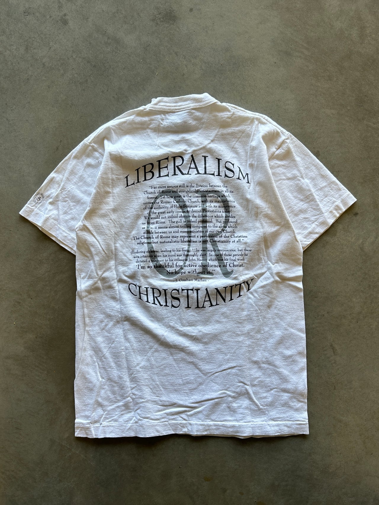 90s Liberalism Christianity single stitch tee (M)
