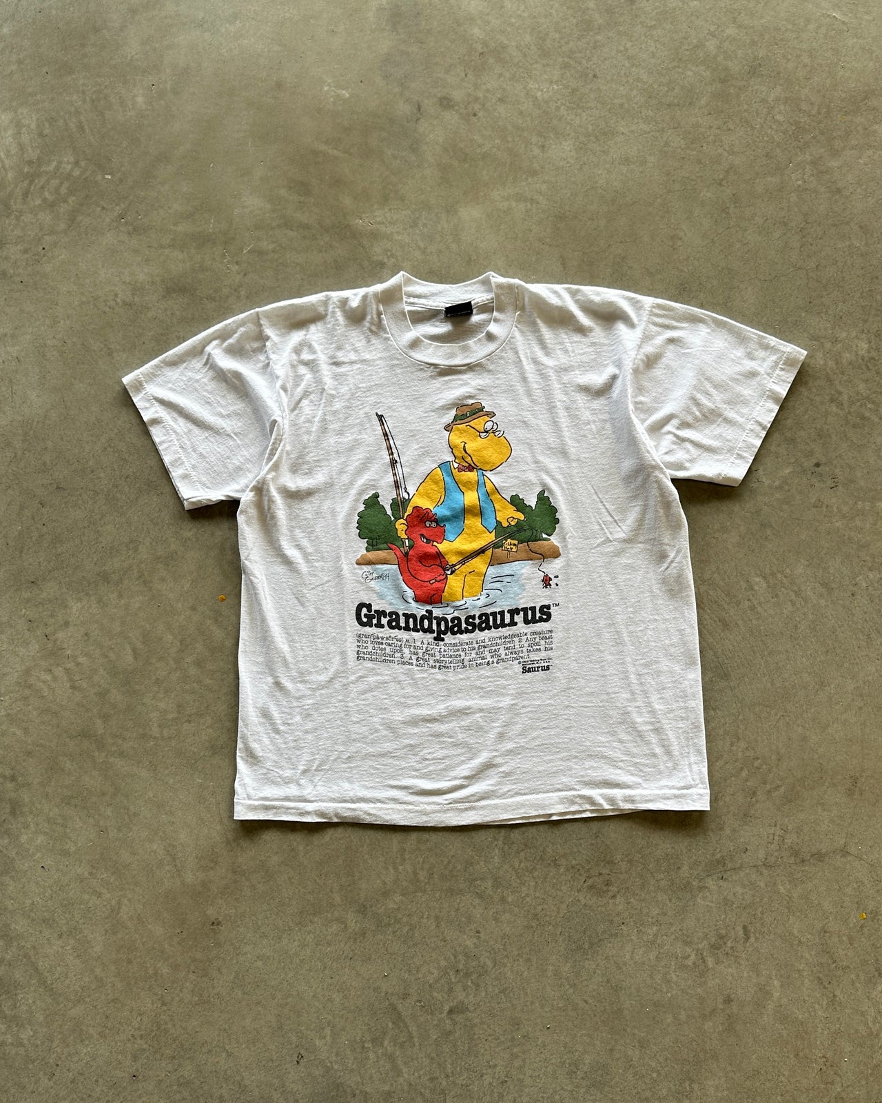 80s Grandpasaurus single stitch tee (L)