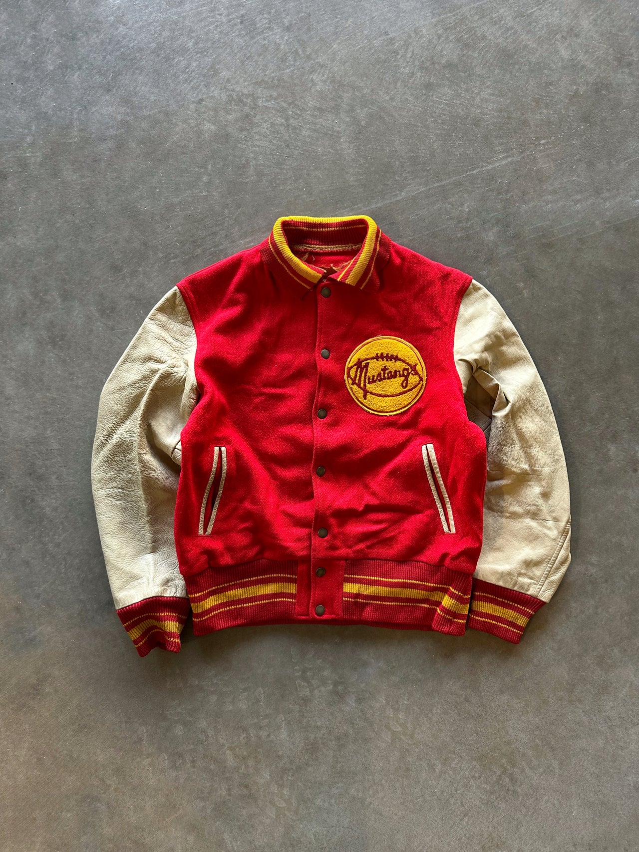 70s “mustangs” Varsity Jacket (S)