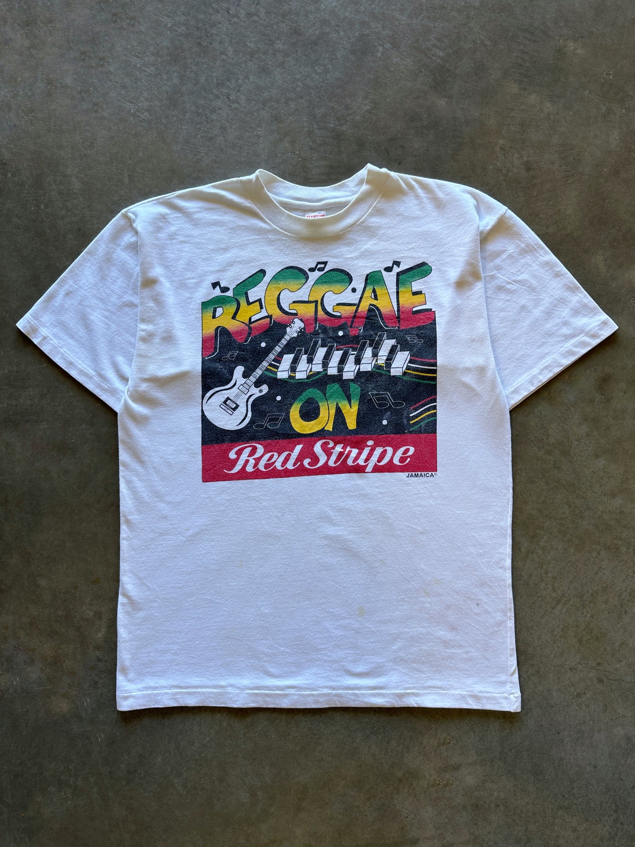 1990s Red Stripe beer tee (XL)