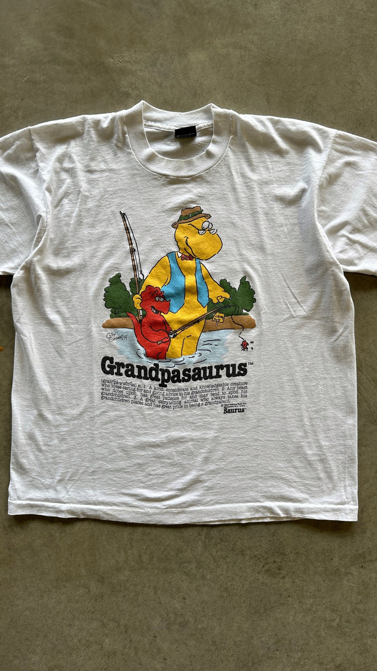 80s Grandpasaurus single stitch tee (L)