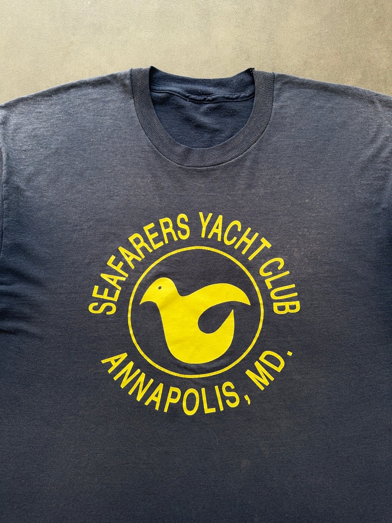 1990s faded Yacht club tee (XL)