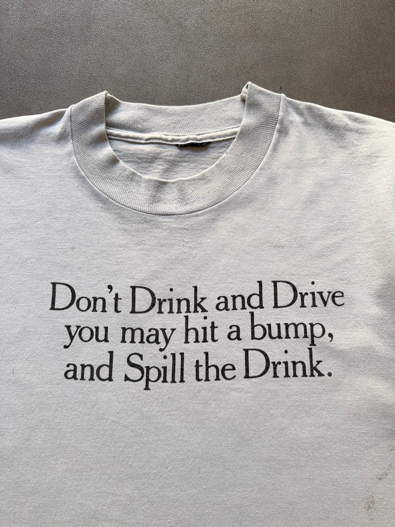 1980s “Don’t Drink and Drive” tee (M)