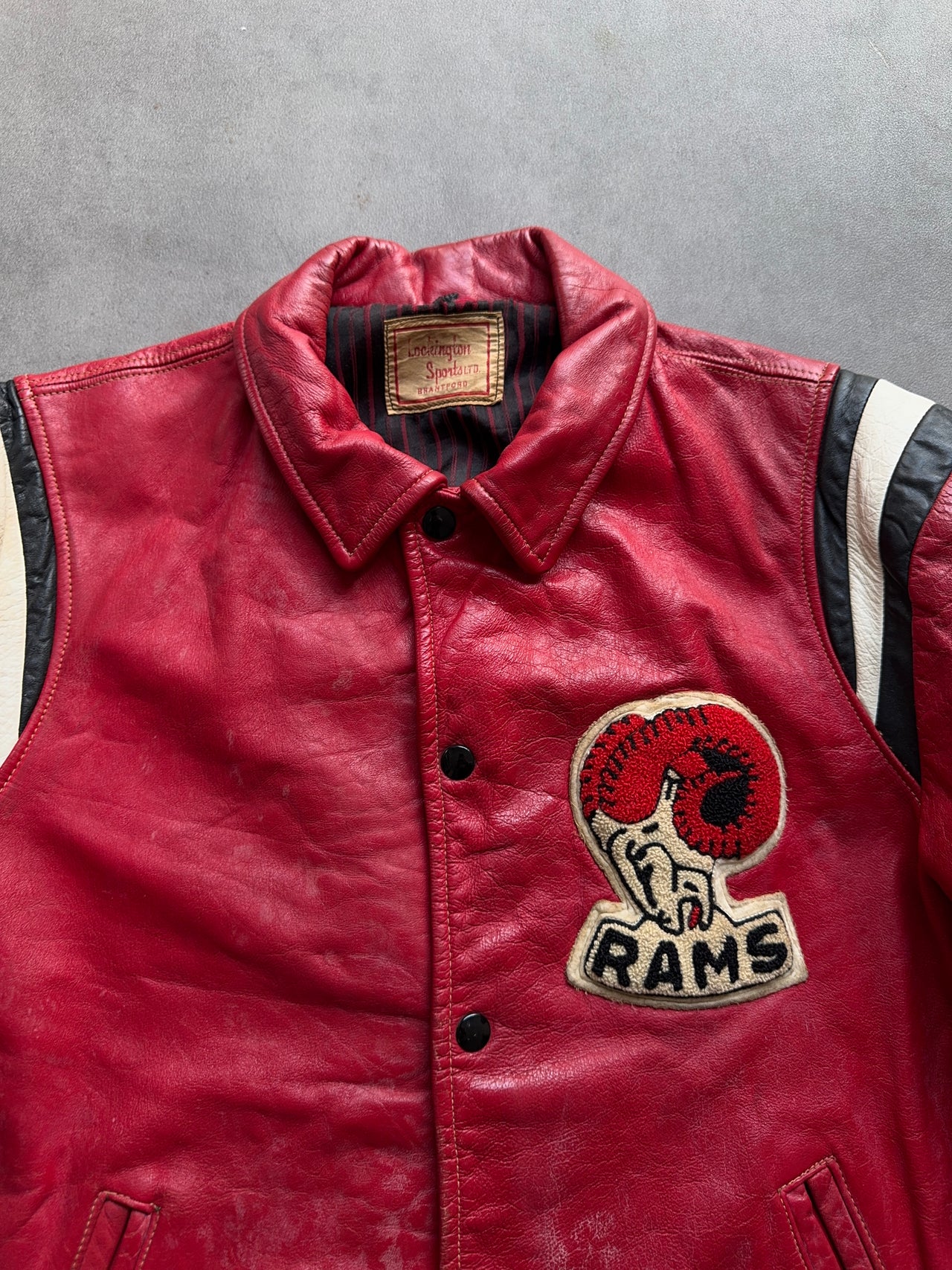 1980s Rams Leather Jacket (L)