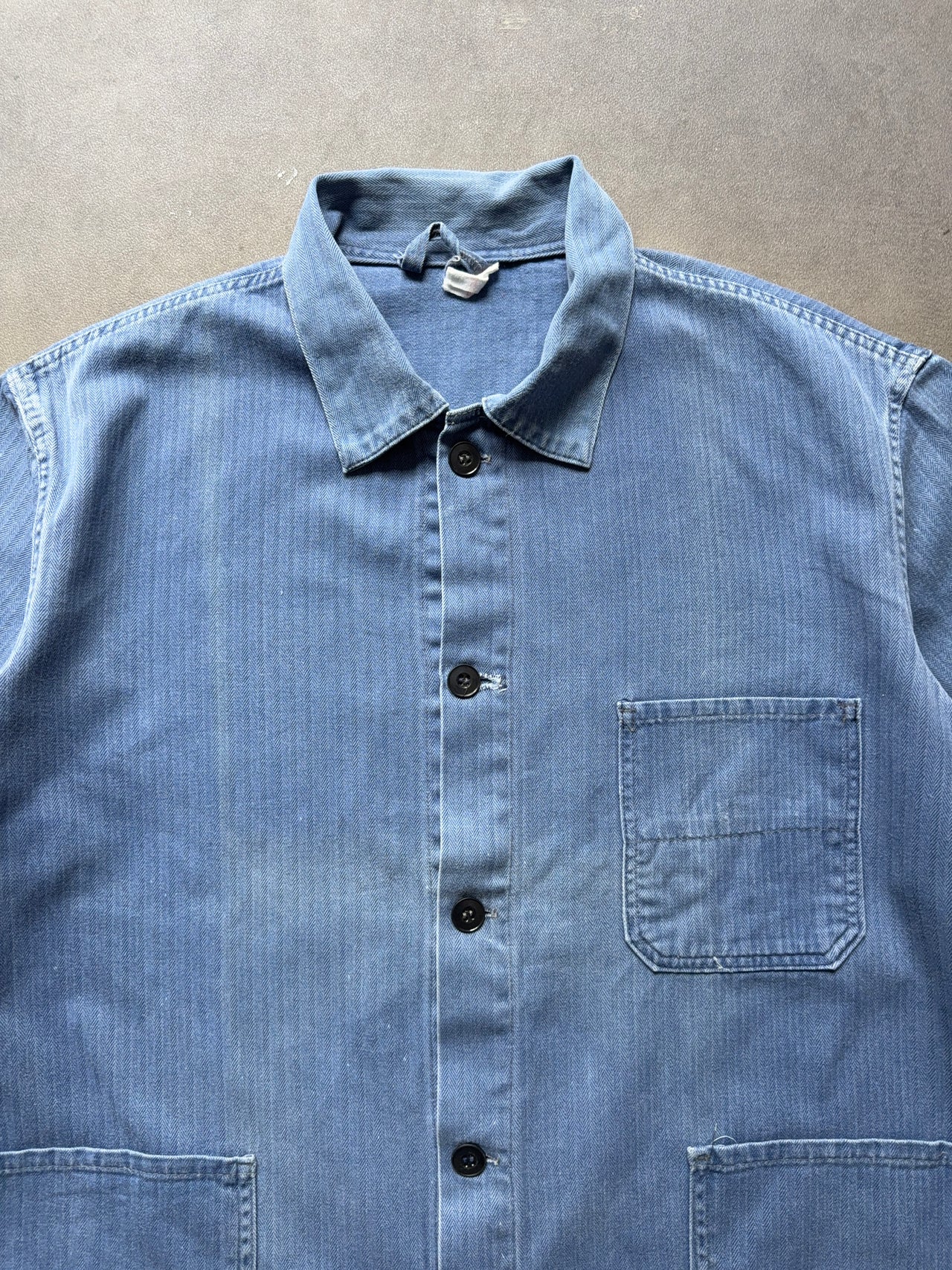 1970s faded French Work Shirt (M)