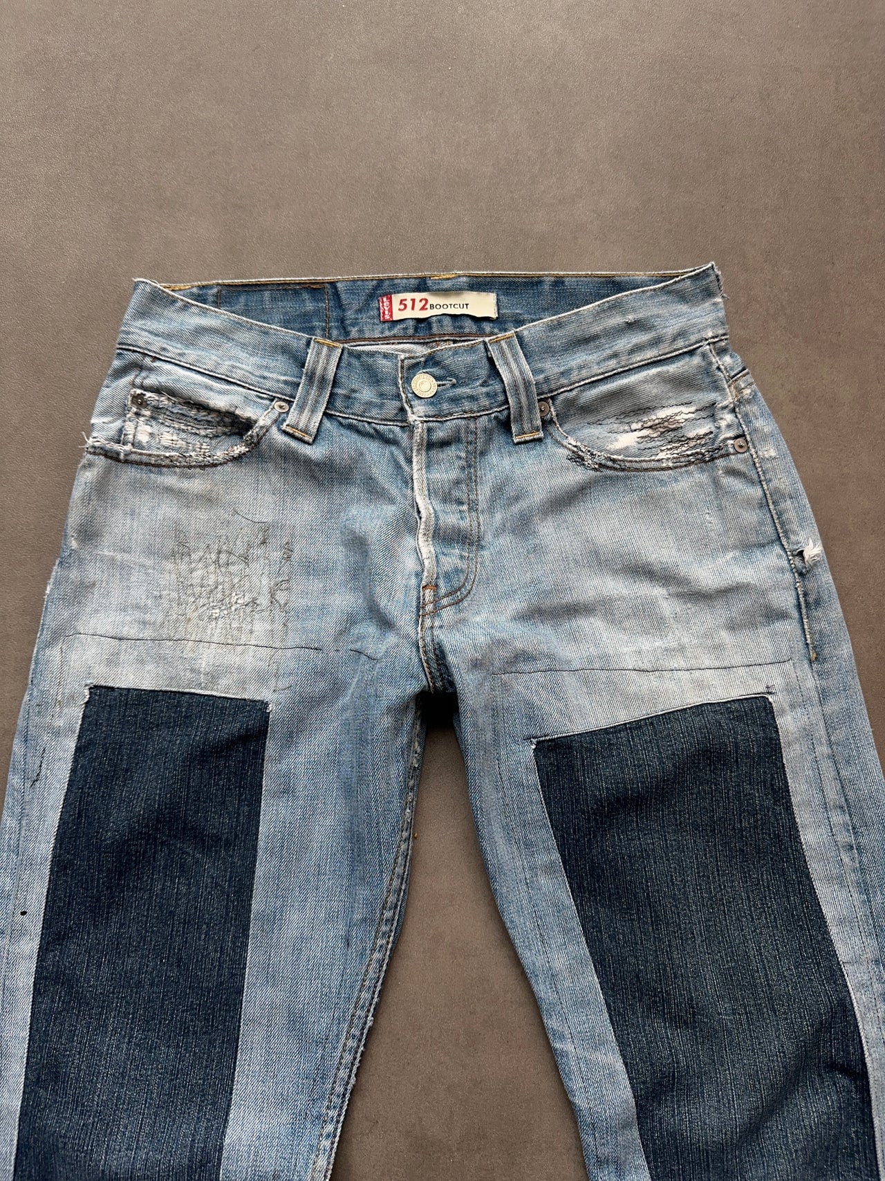 2000s Levi’s Patchwork bootcut denim W31 L32