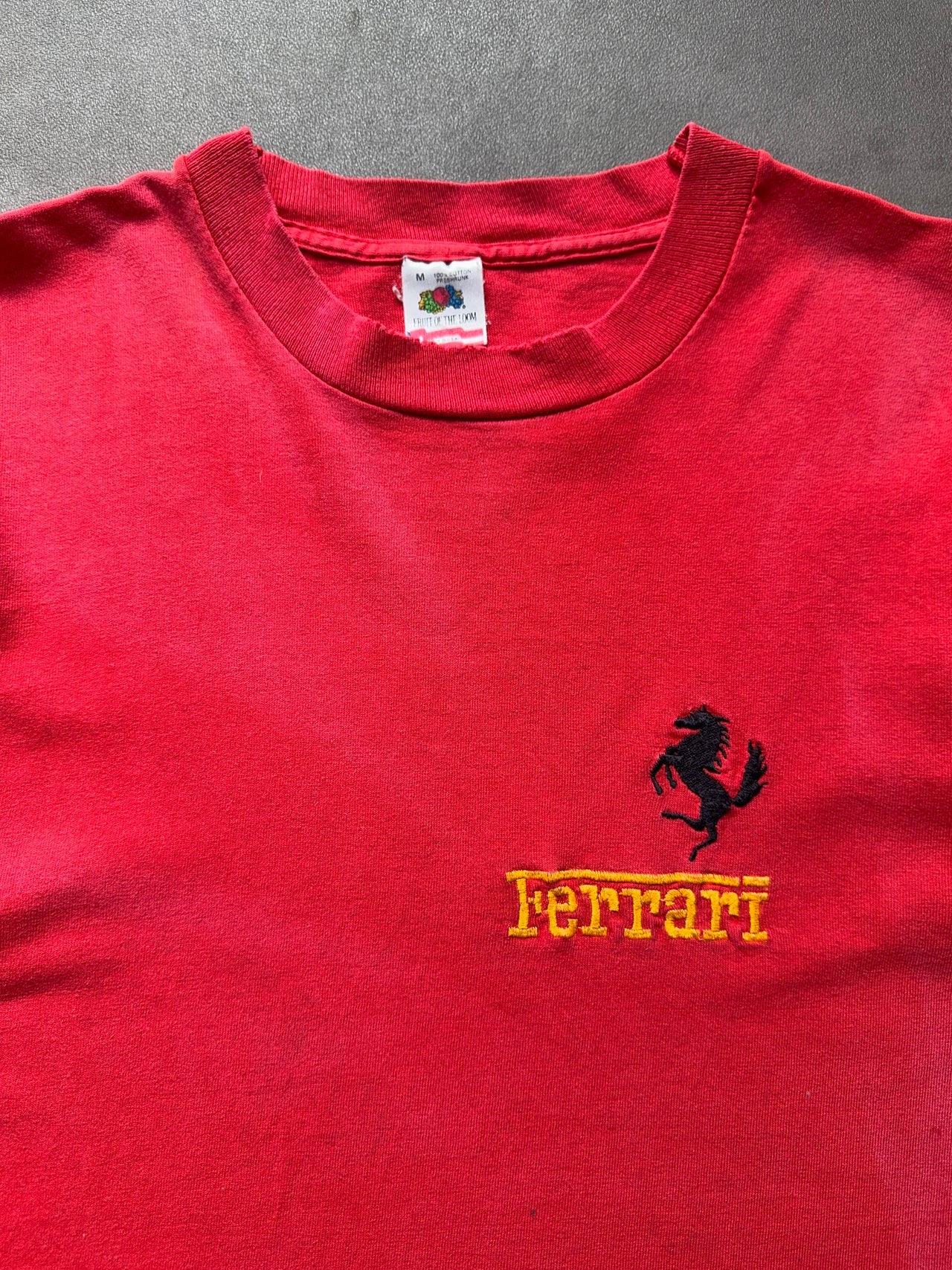 1990s Ferrari faded tee (M)