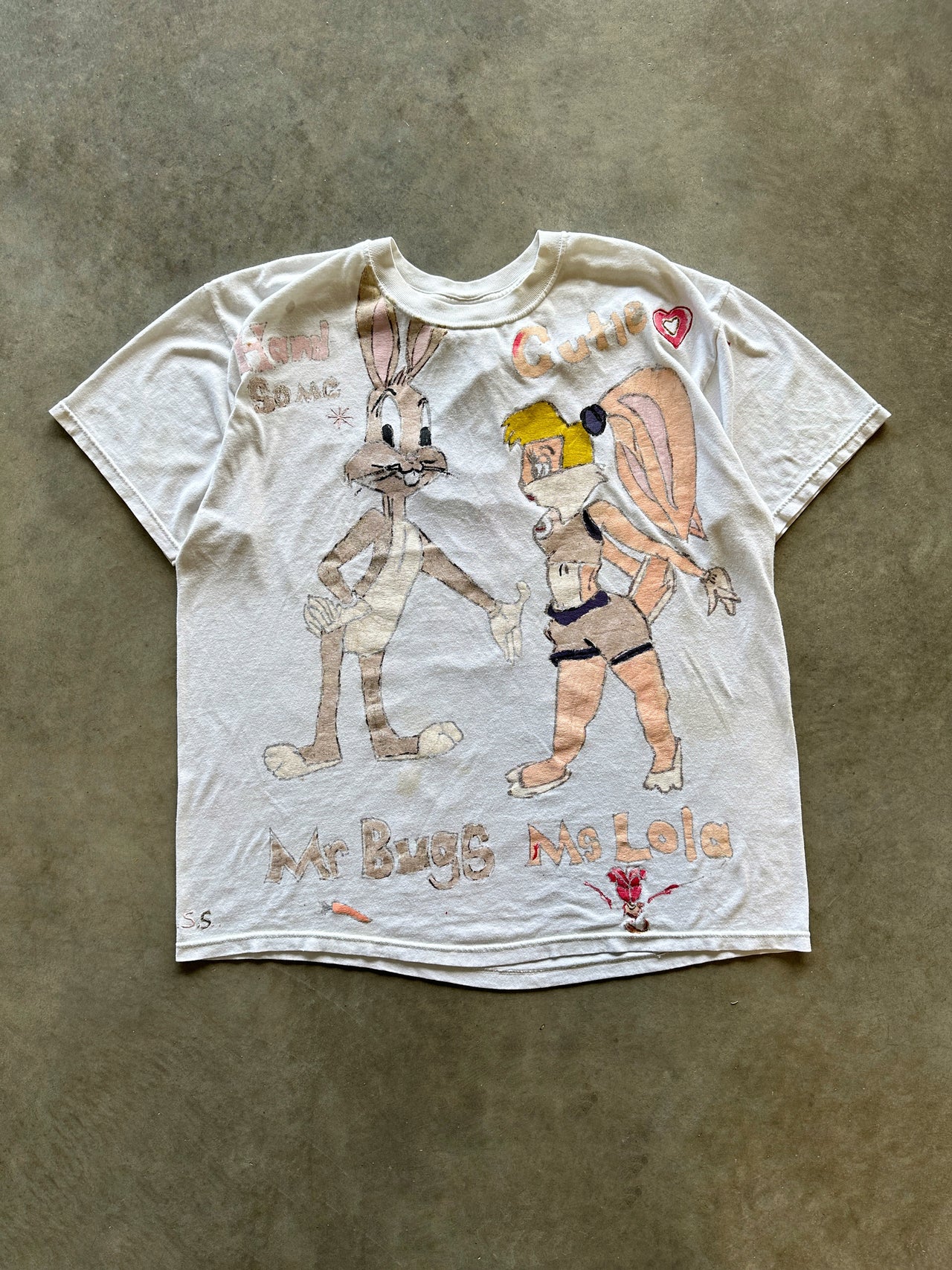 Hand Made Bugs Bunny - Lola tee (XL)
