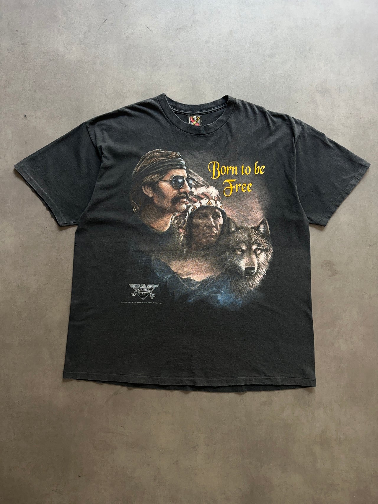 1990s American Biker tee (XXL)