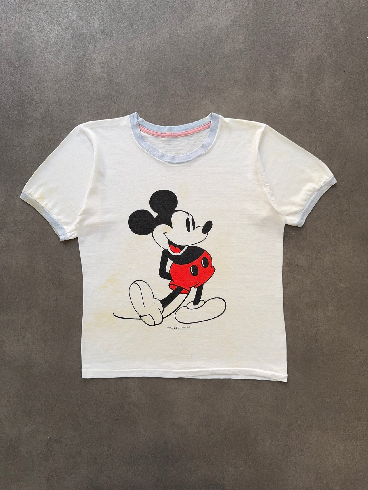 1970s Mickey Mouse ringer tee (S)